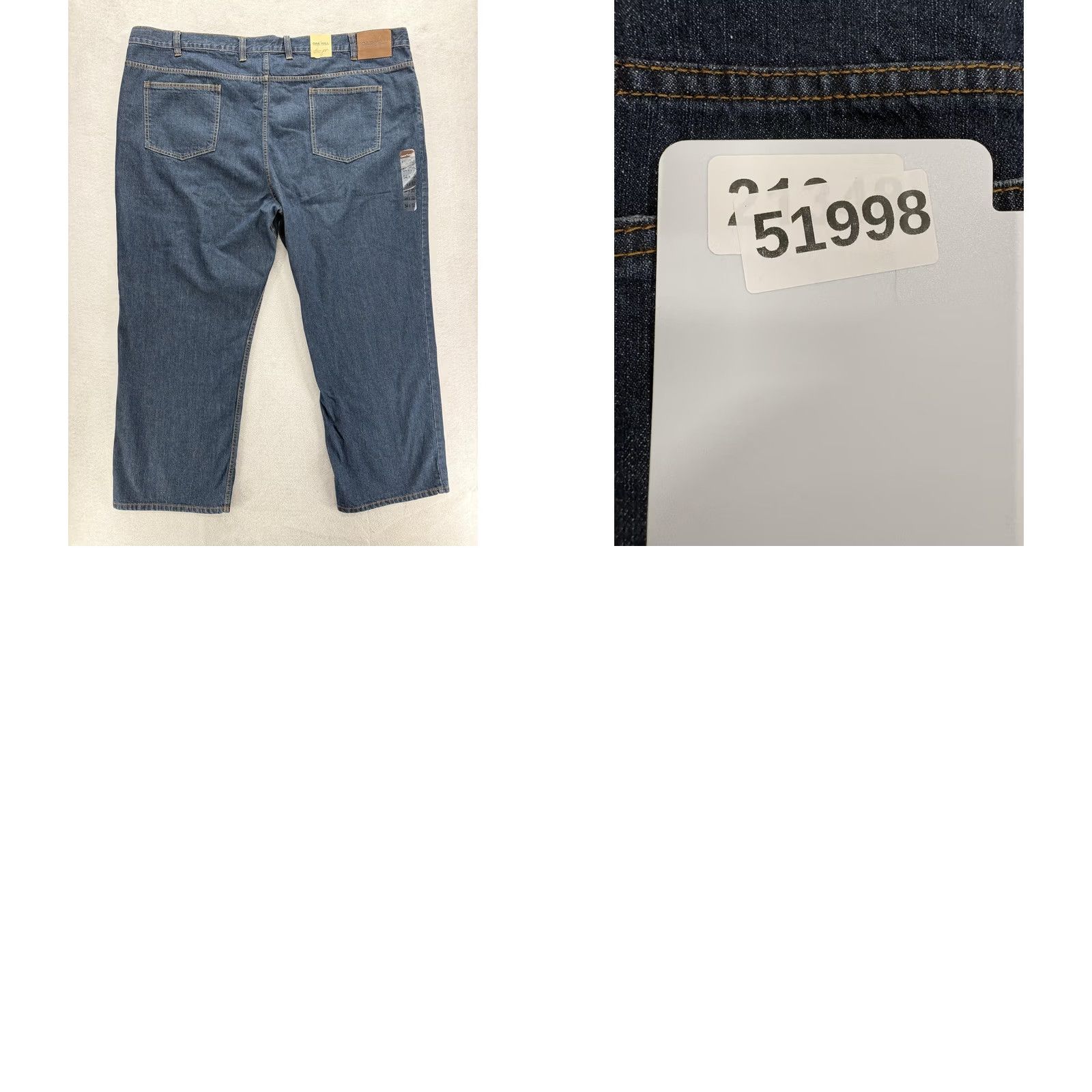 Vintage Oak Hill Heritage Collection Jeans Mens 54x30 Blue Medium Wash Classic Fit Denim Straight Pocket Zip Mens jeans blue 54 30 Size US 38 / EU 54 - 9 Thumbnail