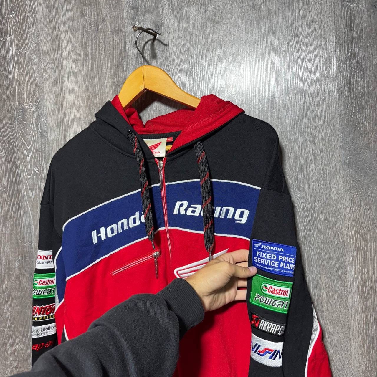 Honda Vintage Honda F1 Racing Zip Hoodie Jacket Rare Jacket Size US XL / EU 56 / 4 - 5 Thumbnail
