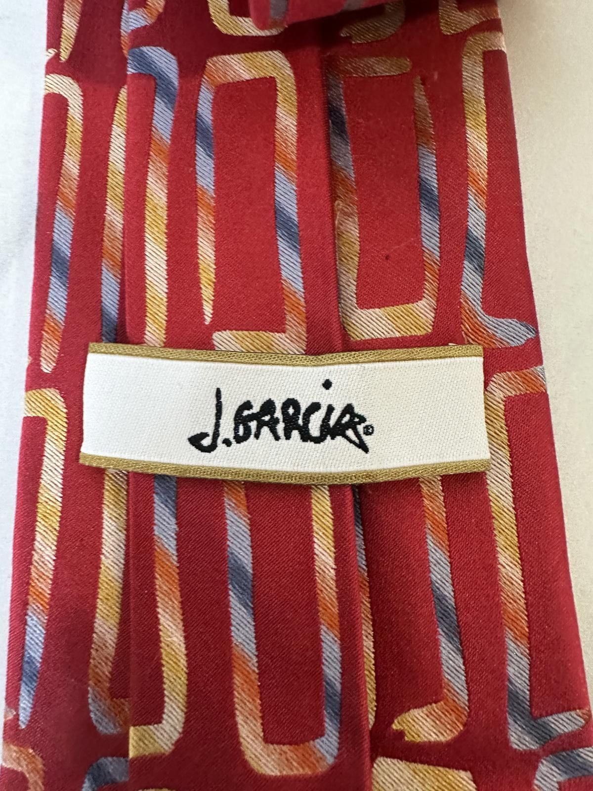 Other Vintage J. Garcia Emerald City Collection 39 silk necktie Size ONE SIZE - 5 Thumbnail