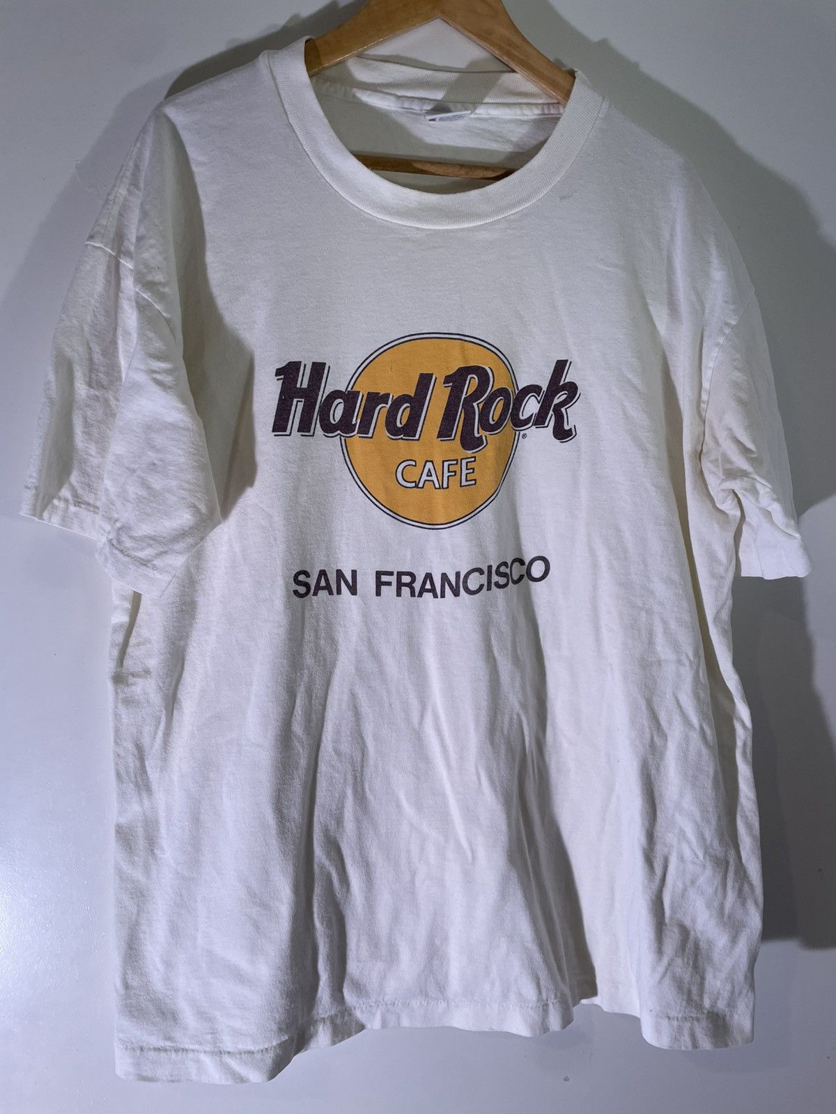 Vintage 90’s VTG Vintage Hard Rock Cafe San Francisco Retro T Shirt Size US XL / EU 56 / 4 - 1 Thumbnail
