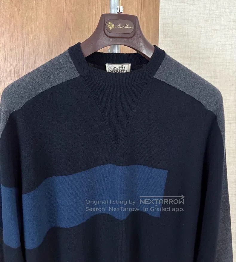 Hermes Hermes Men's Autumn-Winter Patchwork Sweater Size US L / EU 52-54 / 3 - 2 Thumbnail