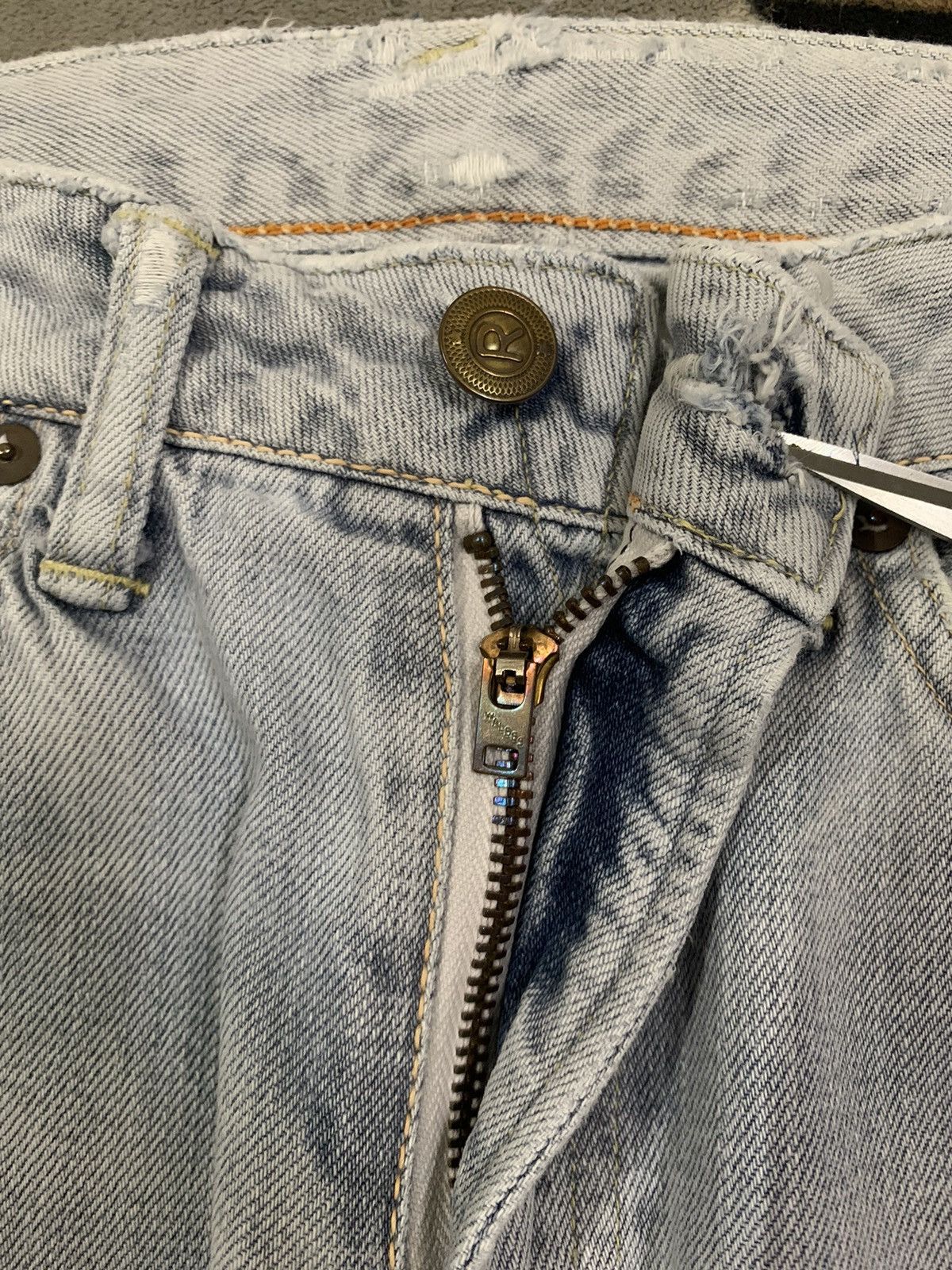 45rpm Vintage Japanese Brand 45rpm Slim Straight Ripped Jeans Size US 27 - 4 Thumbnail