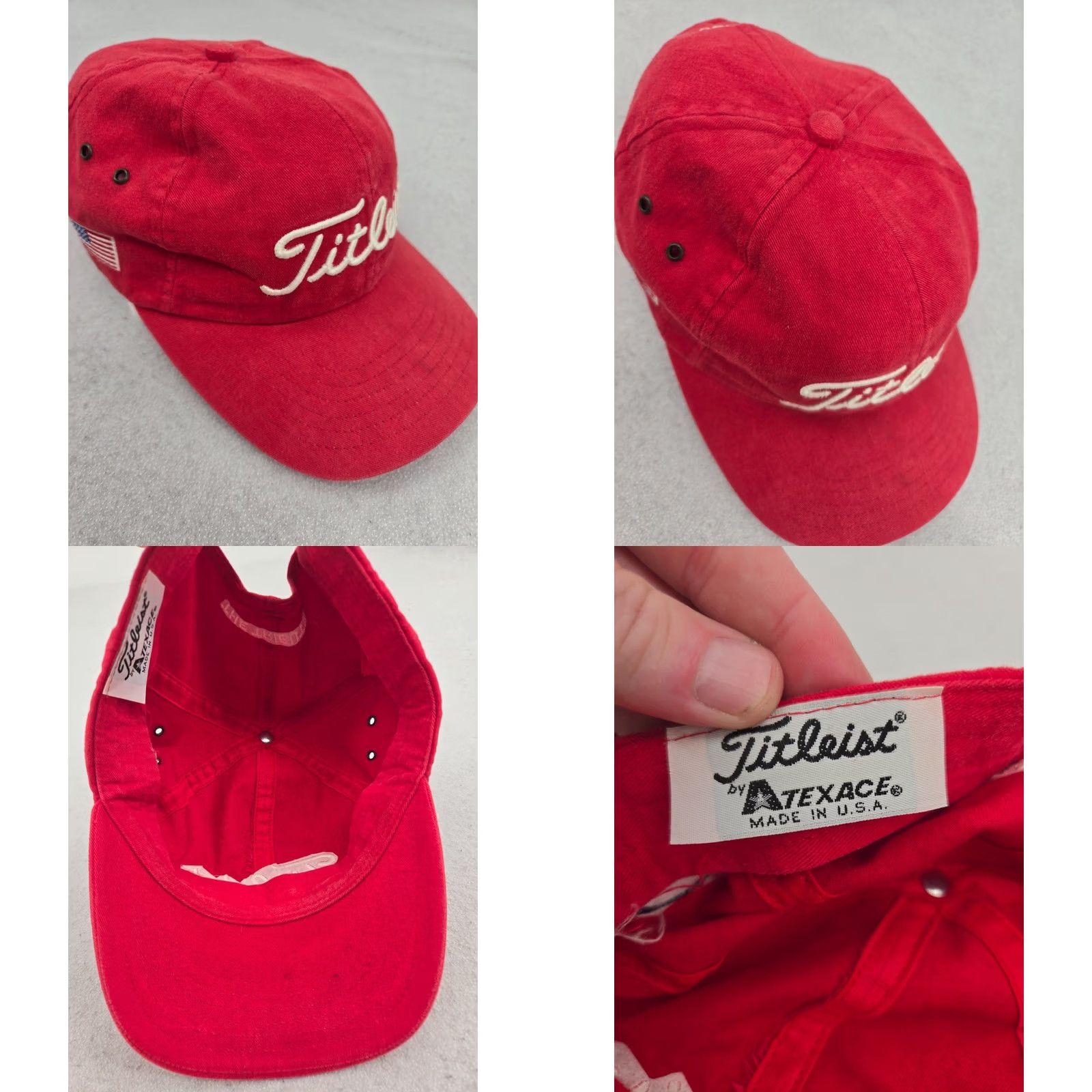 Titleist Titleist Hat Adjustable The Tribute Red Logo Baseball Cap Men One Size XS? Size ONE SIZE - 9 Thumbnail