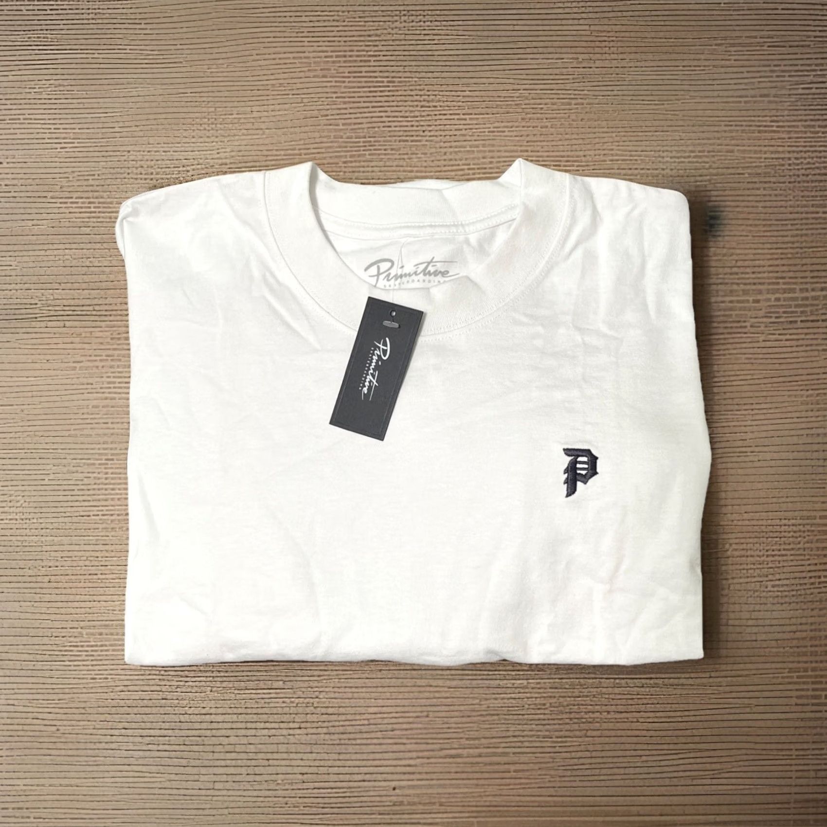 Primitive Primitive Apparel T-Shirt Short Sleeve Mens 3XL White Embroidered NWT Crew Neck Cotton Skateboarding Lightweight Heavyweight Vintage: No Size US XXL / EU 58 / 5 - 3 Thumbnail