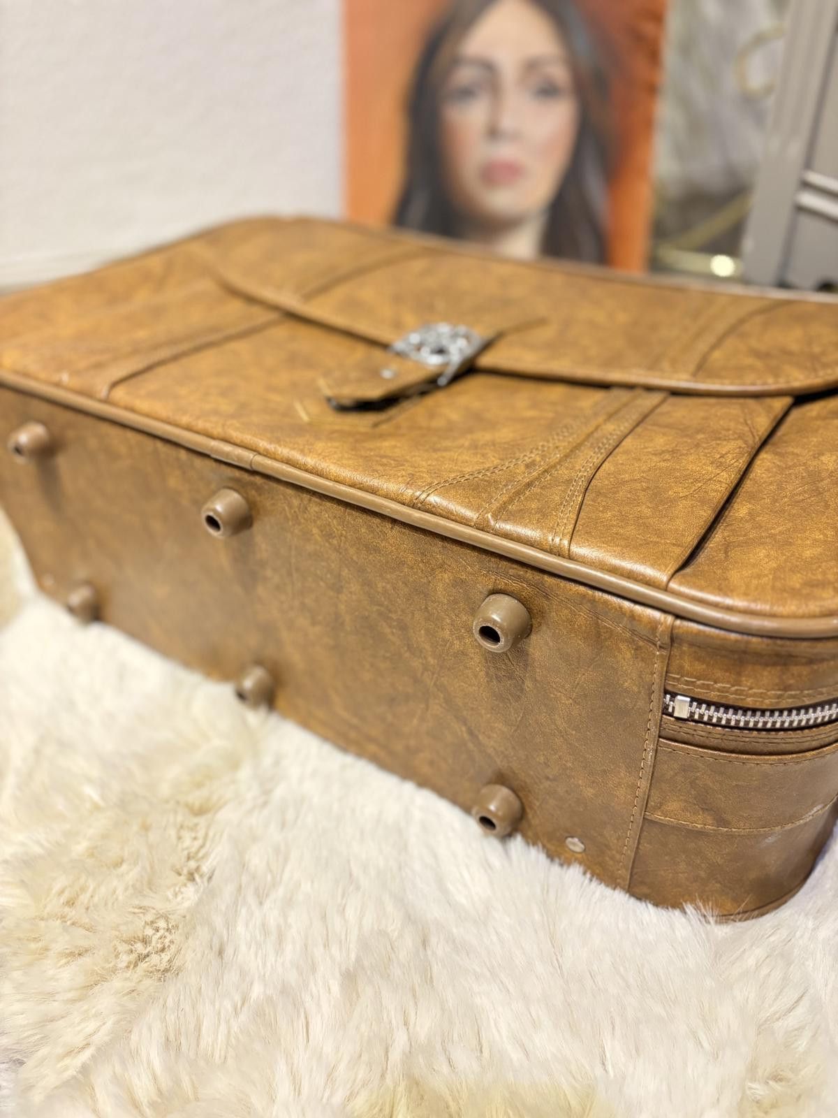 Other Vintage Large Travel Suitcase Size ONE SIZE - 6 Thumbnail