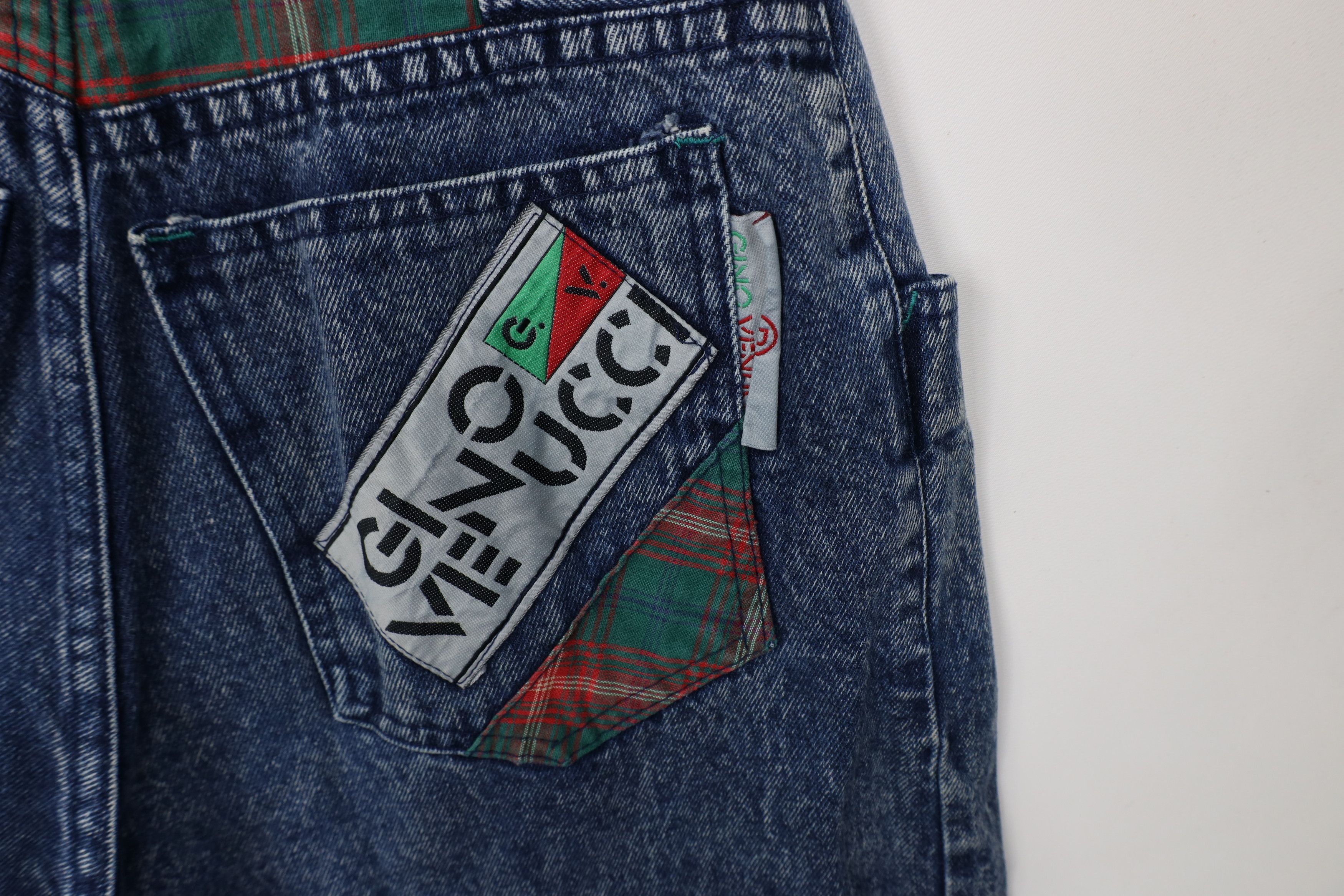 Vintage Vintage 90s Streetwear Flip Cuff Acid Wash Tapered Leg Jeans Size 32" / US 10 / IT 46 - 14 Thumbnail