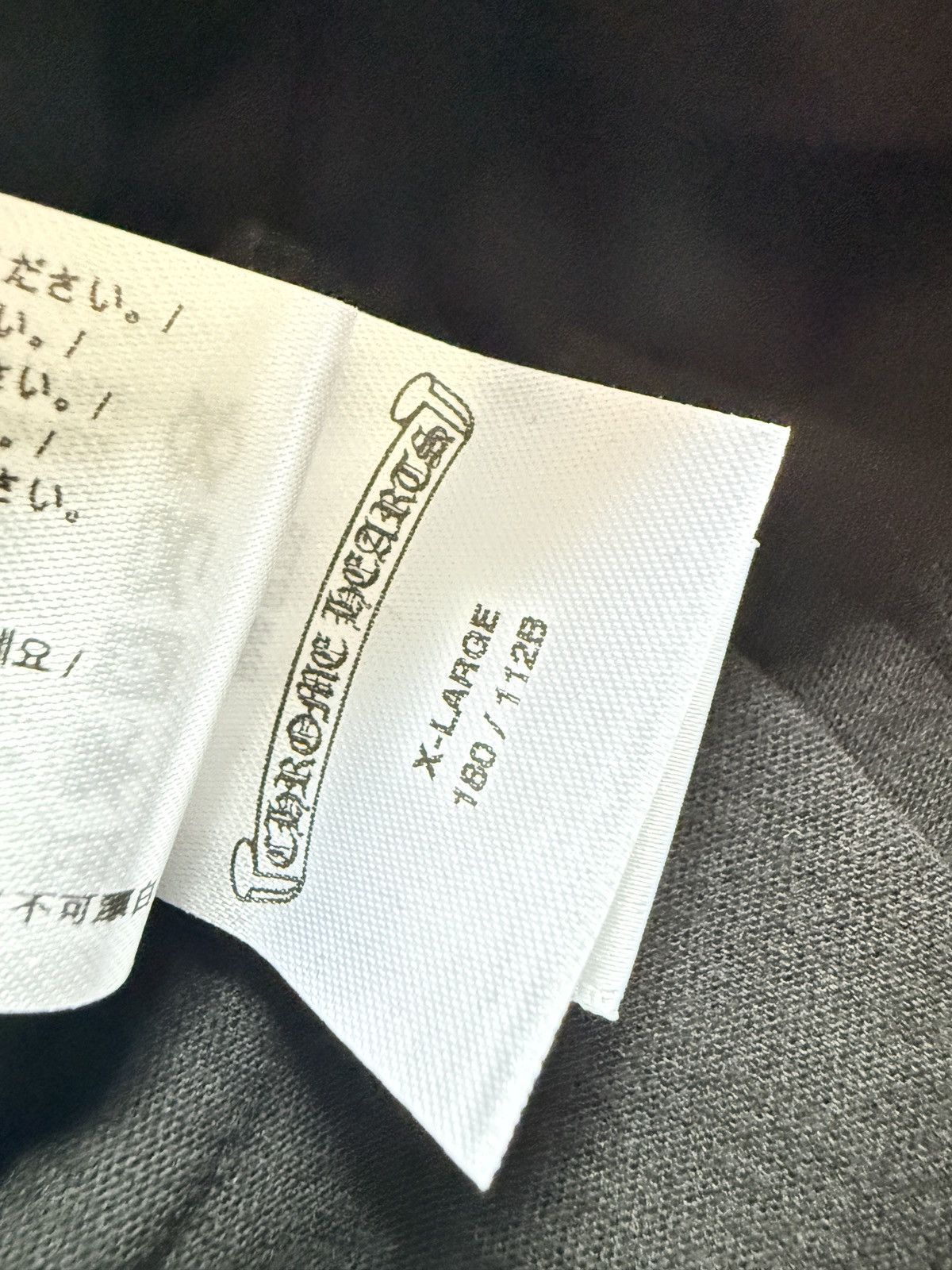 Chrome Hearts Chrome Hearts White Print Black Neck Logo Tee Size US XL / EU 56 / 4 - 9 Thumbnail