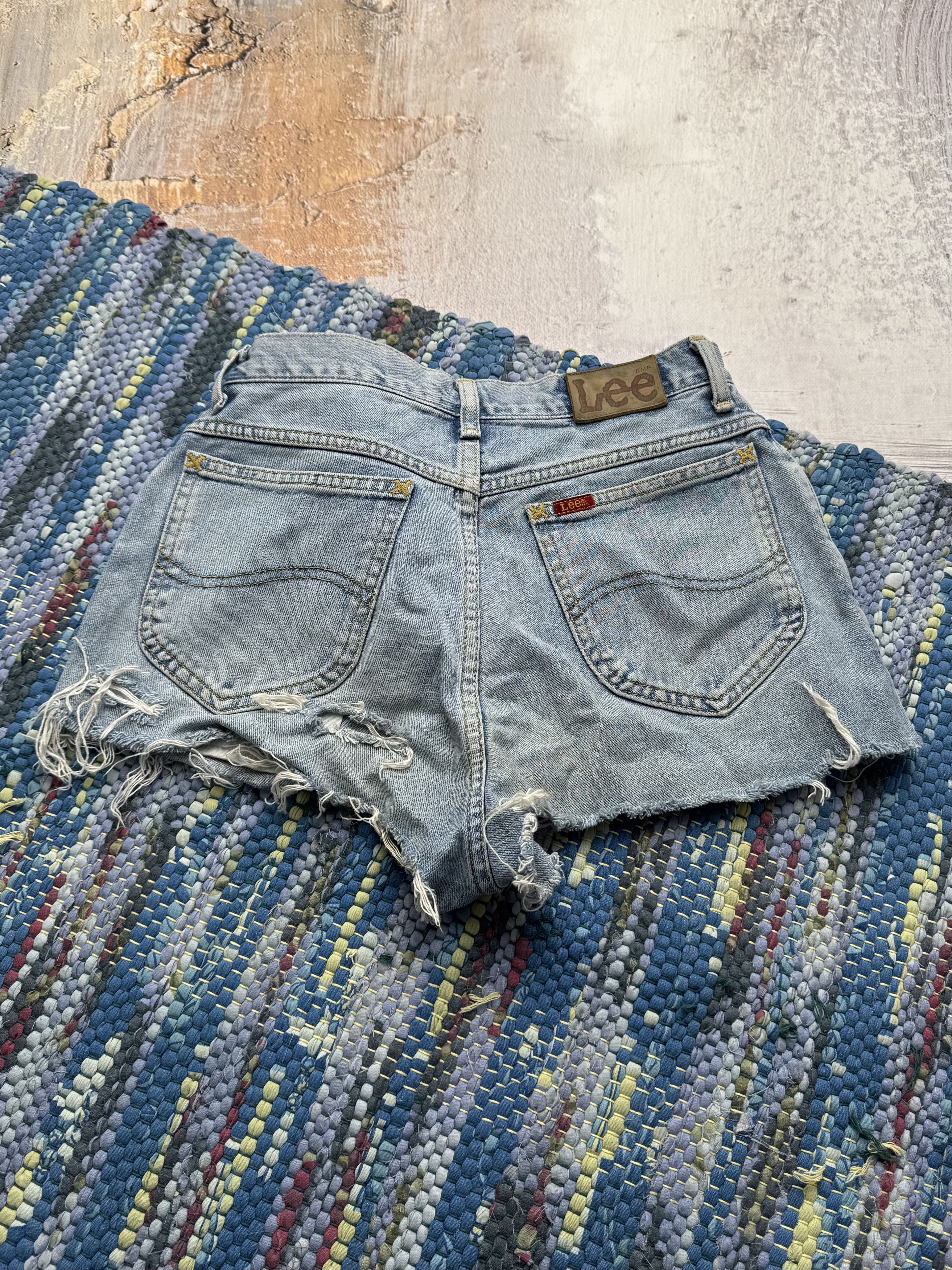 Vintage Vintage Denim Mini Shorts D15 Size 27" / US 4 / IT 40 - 7 Thumbnail
