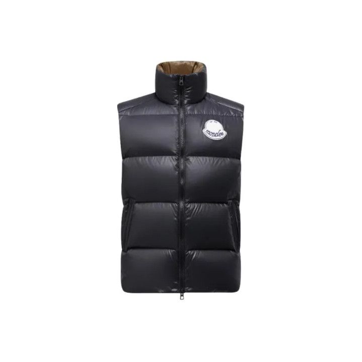 Moncler Moncler Lipsi Logo Stand Collar Down Vest Size US XL / EU 56 / 4 - 1 Thumbnail
