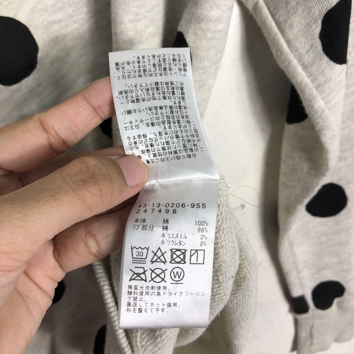 Japanese Brand BEAMS HEART Polka Dot Crewneck Sweatshirt Issey Miyake Size US M / EU 48-50 / 2 - 16 Thumbnail