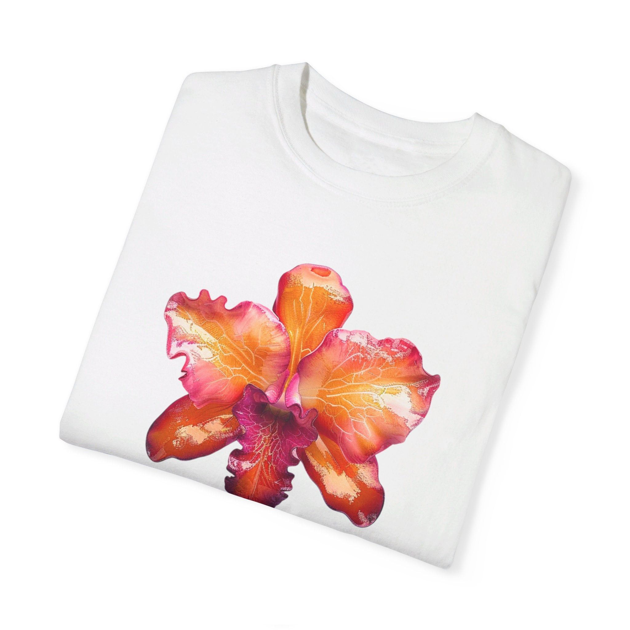 Designer Glassy Orchid Flower - Comfort Colors® Tee Size M / US 6-8 / IT 42-44 - 2 Thumbnail