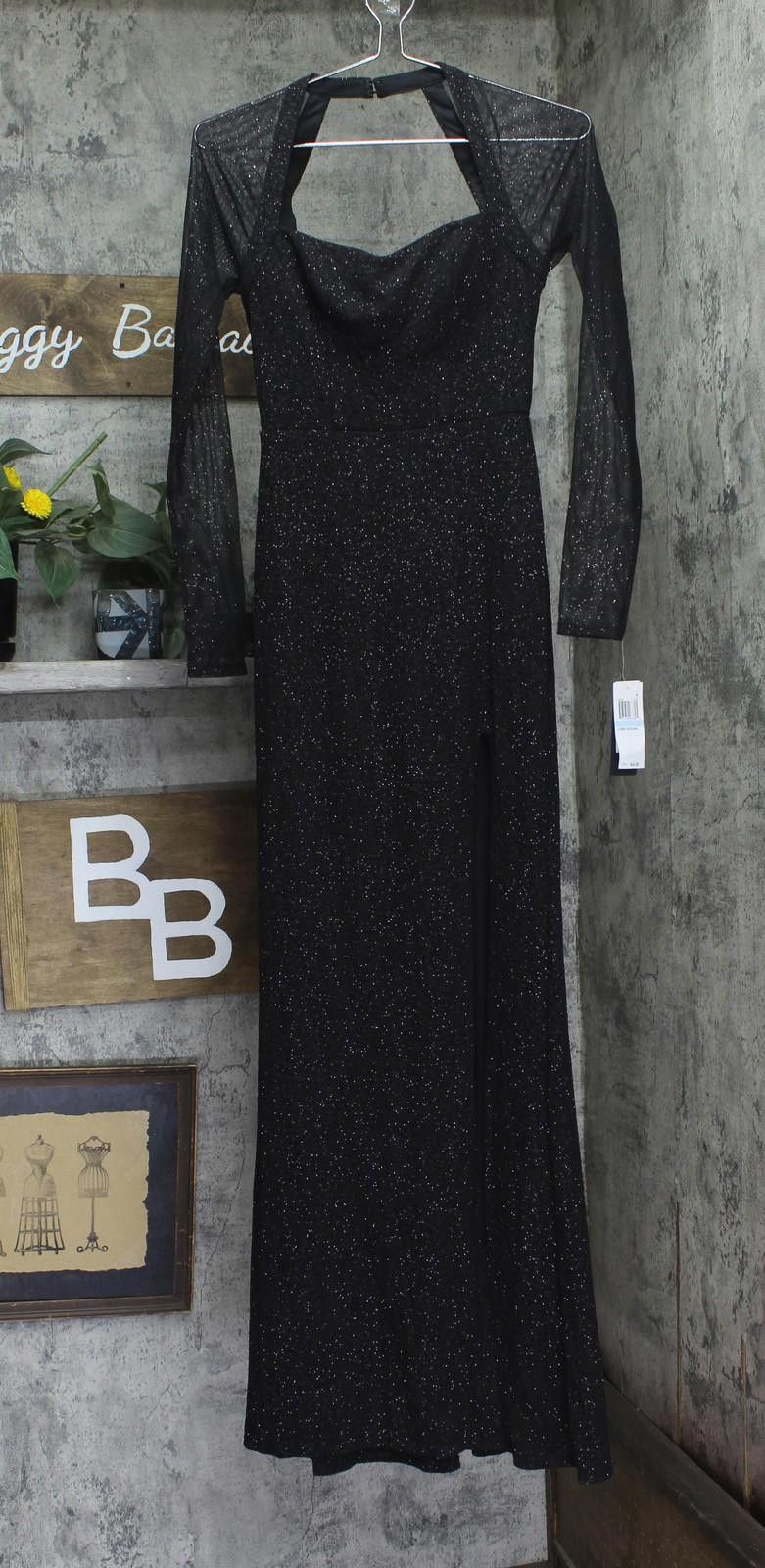 Other Nwt City Studios Side-slit Long Sleeve Gown Dress Black 5/6 Size M / US 6-8 / IT 42-44 - 1 Thumbnail