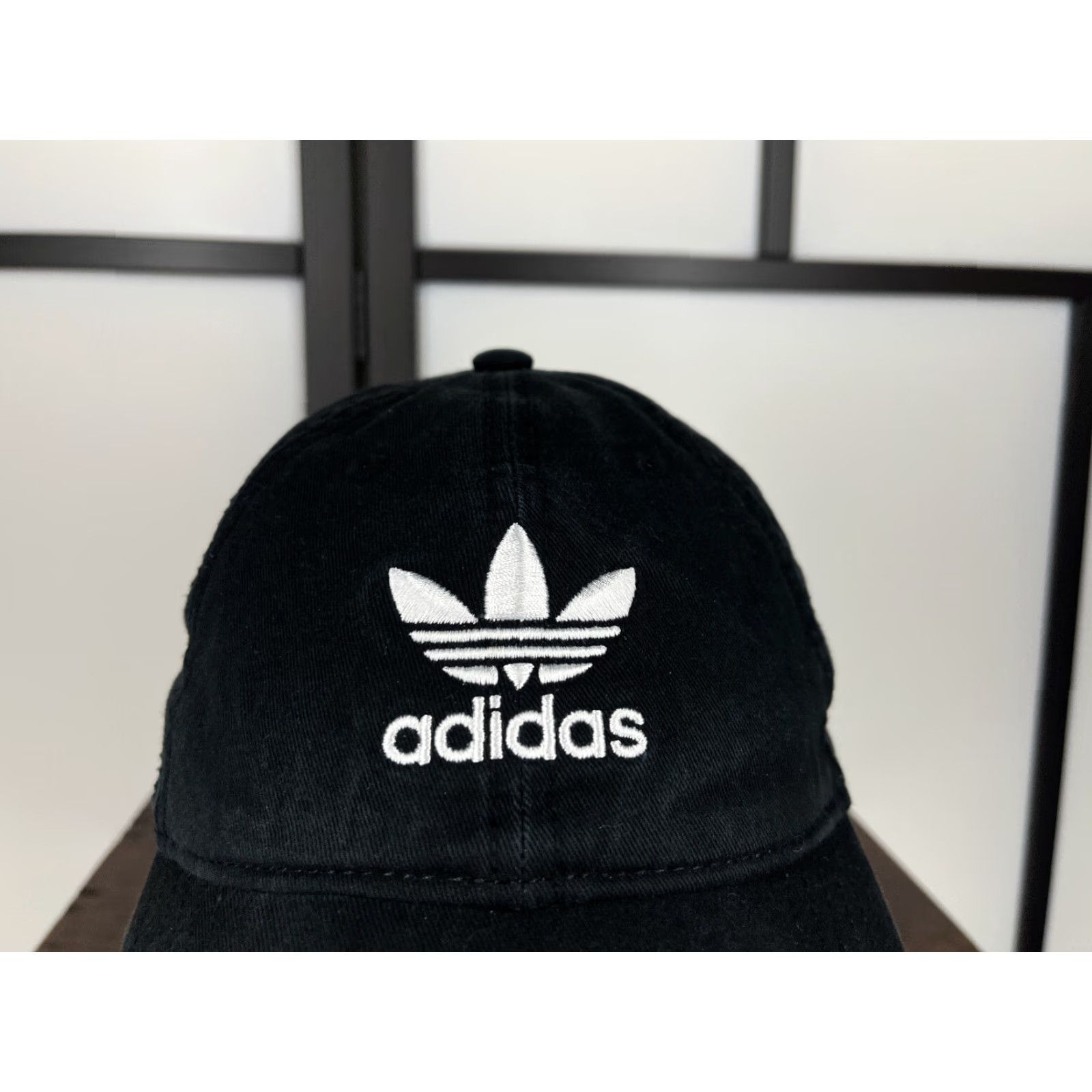 Adidas adidas Hat Cap Baseball Cap Strap Back Mens One Size Black 100% Cotton Twill 3 Stripes Golf Golfer Size ONE SIZE - 2 Thumbnail