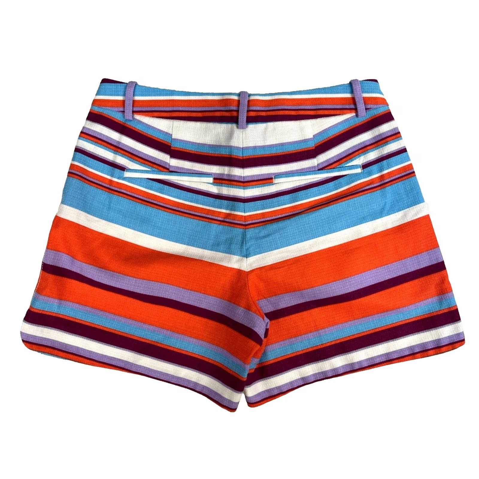 J.Crew NWT J.CREW Multicolor Striped Midrise Shorts XS-XL Womens Shorts Sz 2 City Classic Chino Size 40" / US 18 - 2 Thumbnail