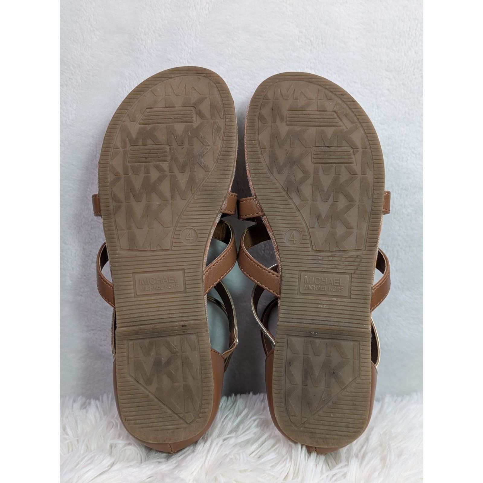 Michael Kors Michael Kors Jamie Flat Gladiator Sandals Brown 4 Size US 4 / IT 34 - 5 Thumbnail