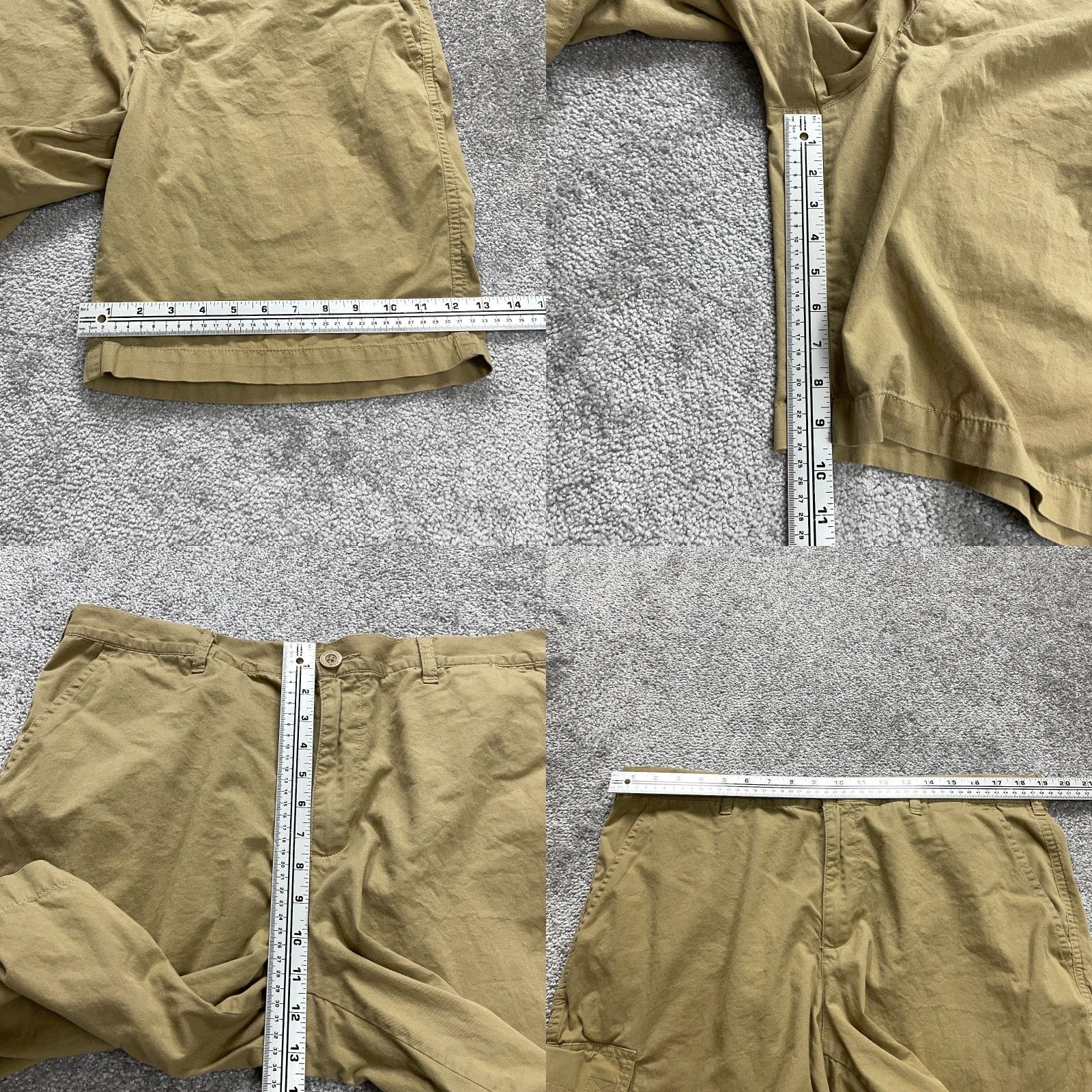 Vintage Columbia Cargo Shorts Mens Khaki Cotton Flat Front 38x9.5 Brown Regular Adult Shorts Men 38in Inseam 9.5in Outdoor Hiking Vintage No Size US 38 / EU 54 - 8 Thumbnail