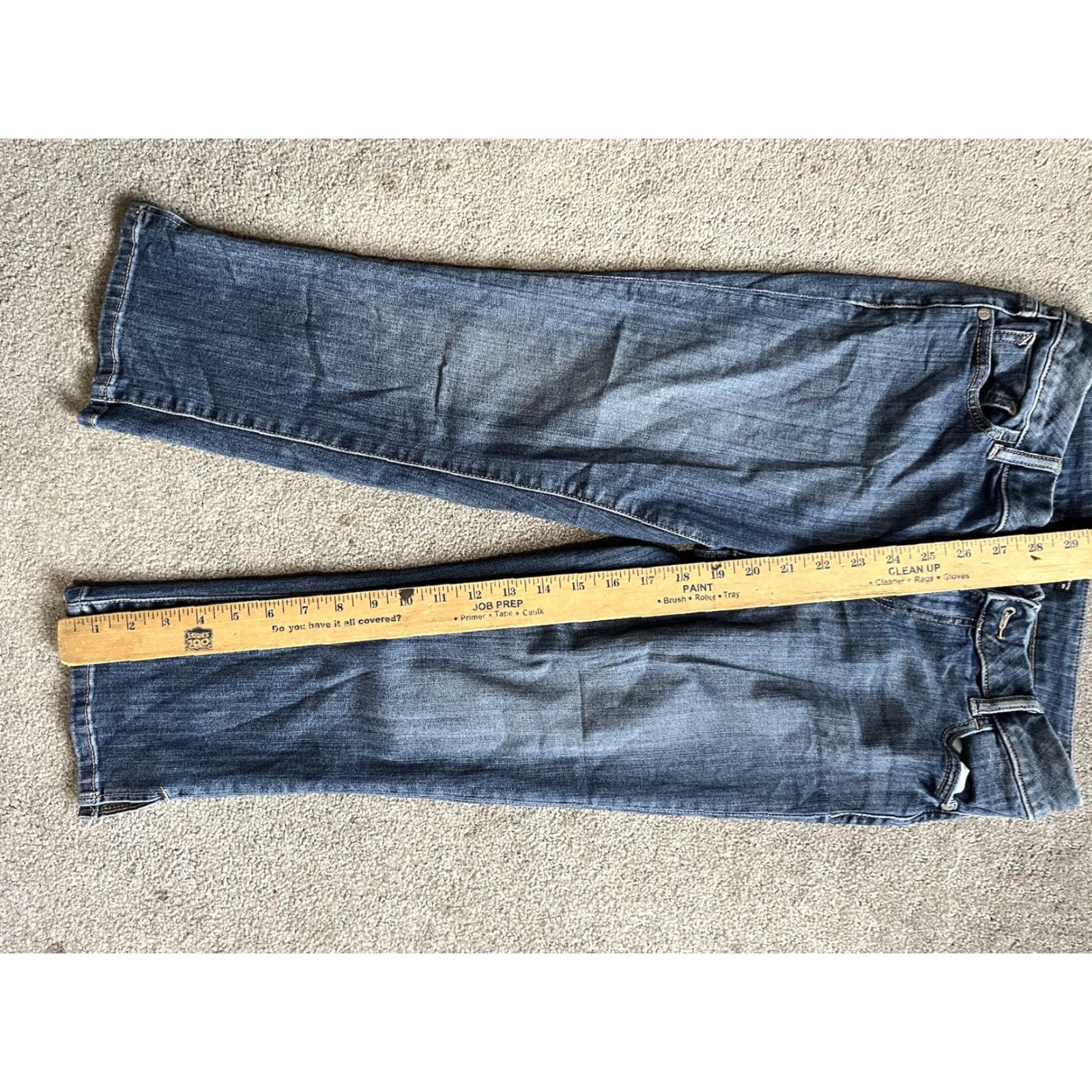 Vintage Simply Vera Vera Wang Jeans Capri Women 8P Medium Wash Blue 5-Pocket Stretch Denim Capris Womens Size 30" / US 8 / IT 44 - 6 Thumbnail