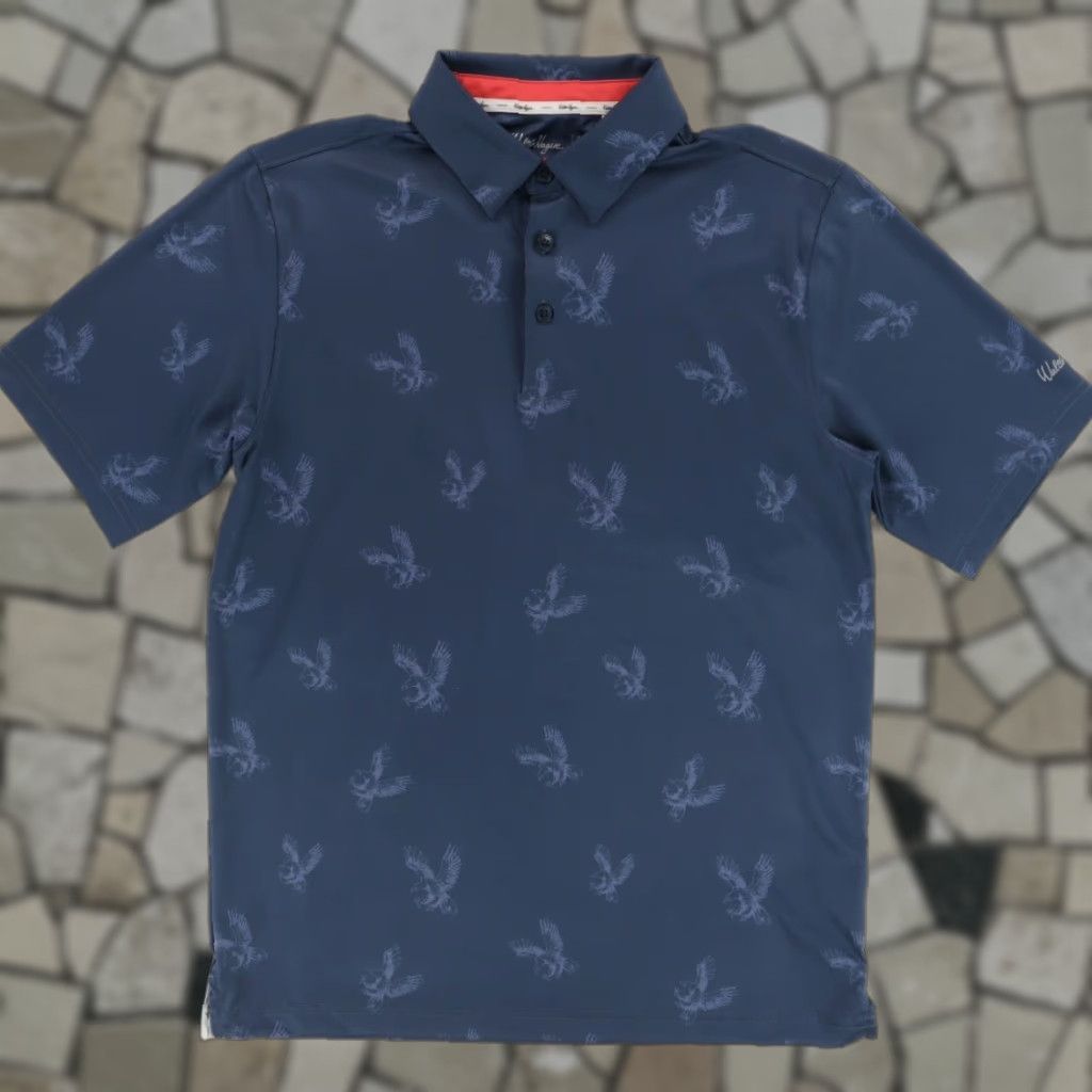 Vintage Walter Hagen 11 Majors Hawk All Over Print Polo Shirt Navy Blue Men's S Shirt Polo Mens Navy Blue 11 Majors Hawk All Over Print Size US S / EU 44-46 / 1 - 1 Thumbnail