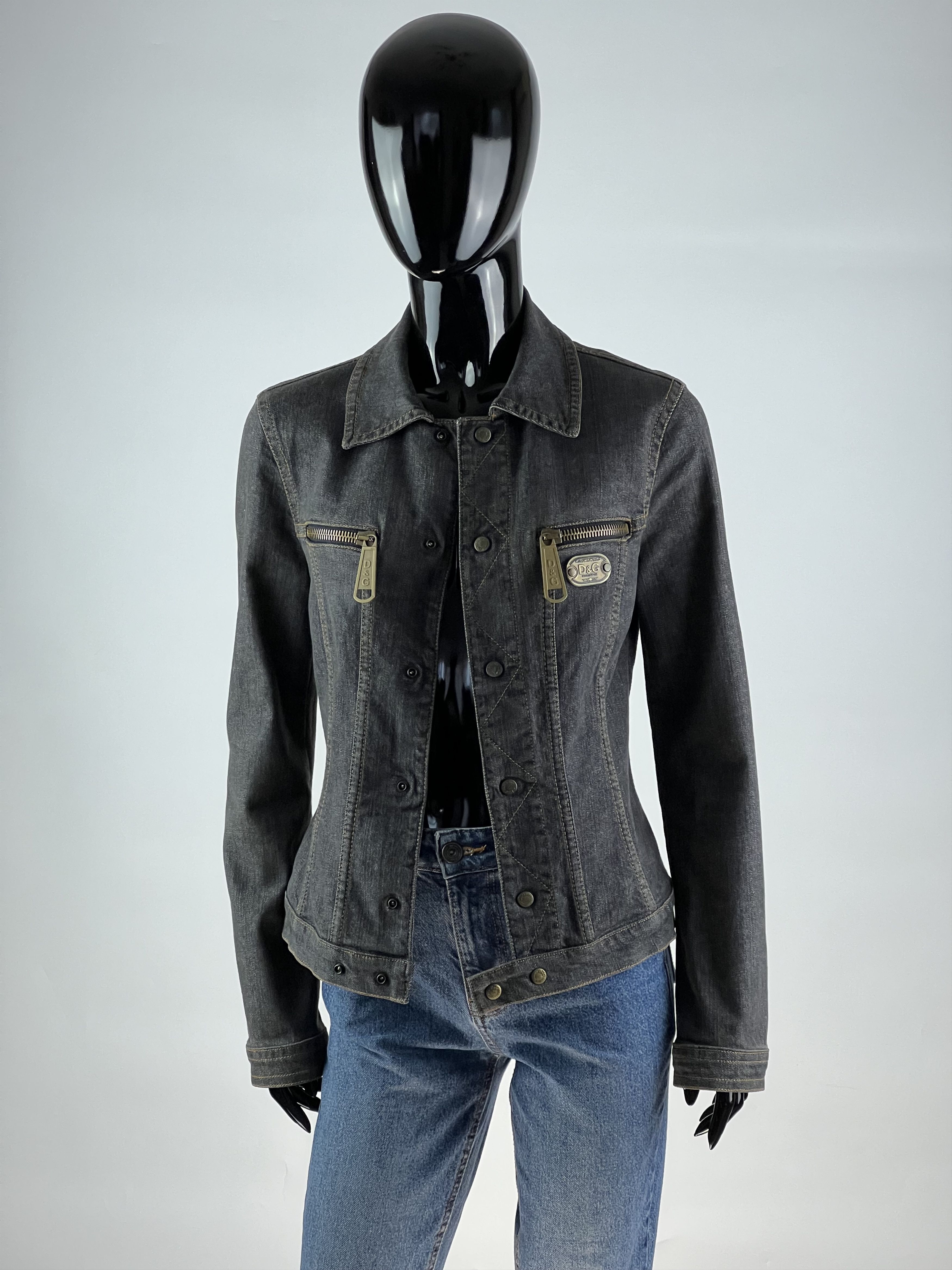 Dolce & Gabbana Rare Vintage Dolce & Gabbana Women's Denim Jacket Size XS / US 0-2 / IT 36-38 - 2 Thumbnail