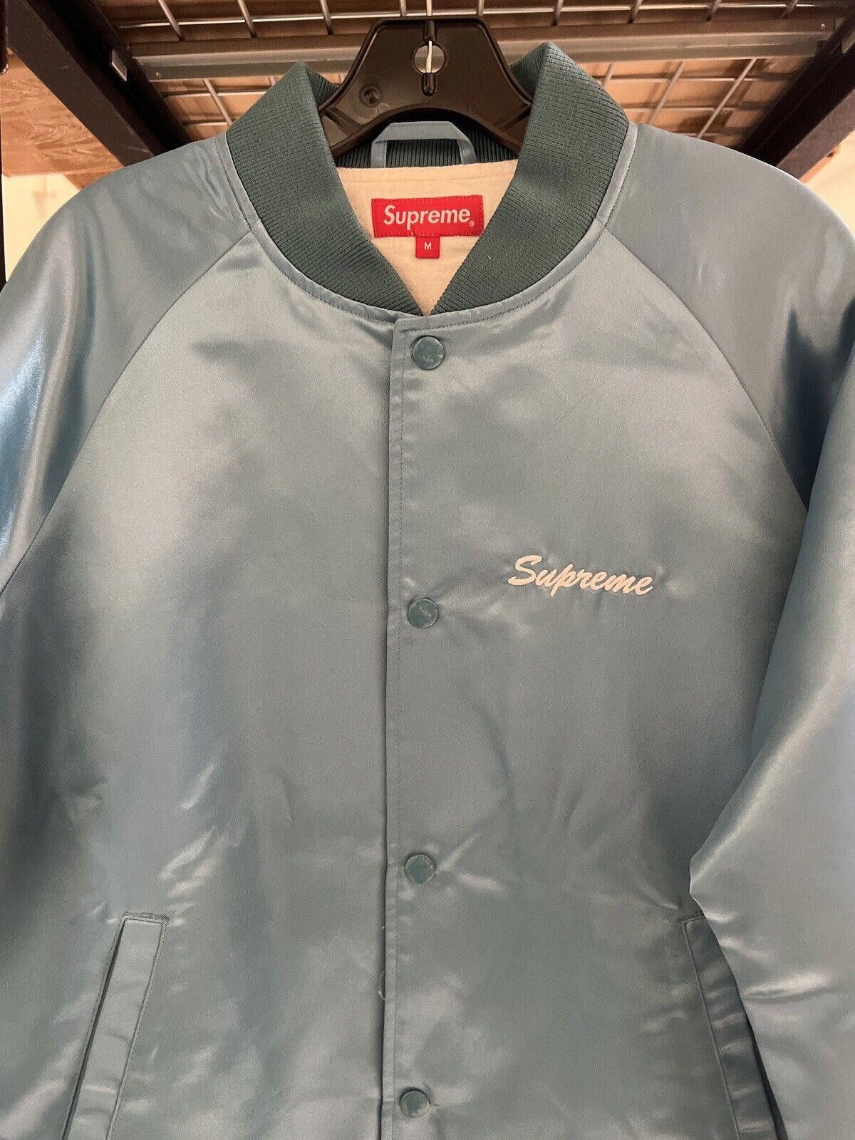 Supreme SS16 SUPREME X BETTY BOOP SATIN CLUB JACKET LIGHT BLUE Size US M / EU 48-50 / 2 - 3 Thumbnail
