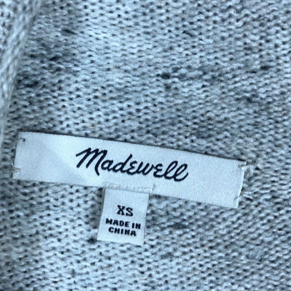 Madewell Madewell Womens Sweater Gray Marled Speckle Mock Neck Wool Blend XS Pullover Knit Winter Fall Long Sleeve Womens Size XS / US 0-2 / IT 36-38 - 6 Thumbnail