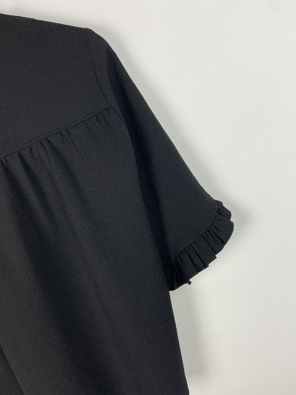 Designer × Ganni GANNI Clark Top Blouse Womens Black Size XXS / US 00 / IT 34 - 11 Thumbnail