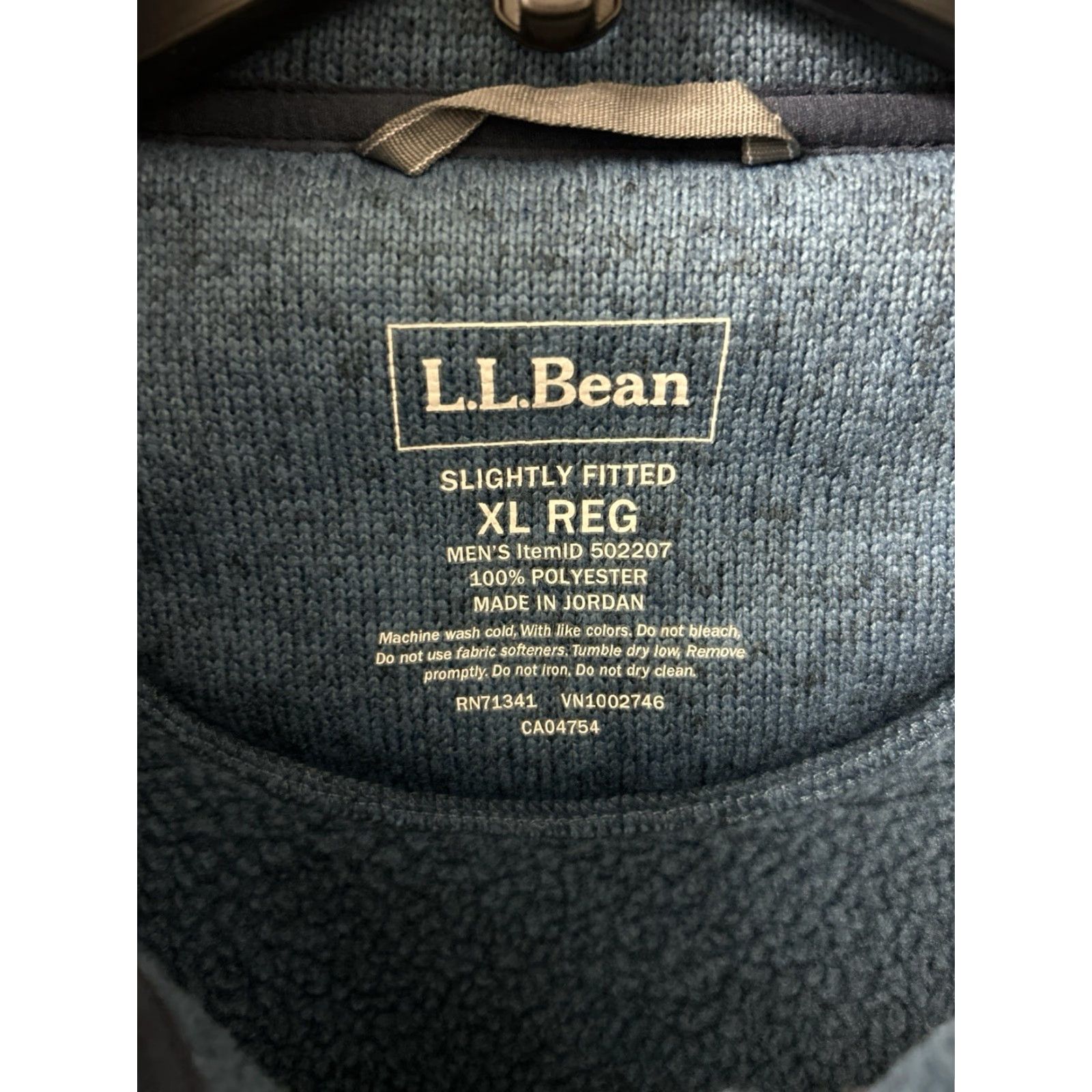 Vintage L.L. Bean Sweater Fleece Jacket Mens XL Blue Full Zip Size US XL / EU 56 / 4 - 7 Thumbnail
