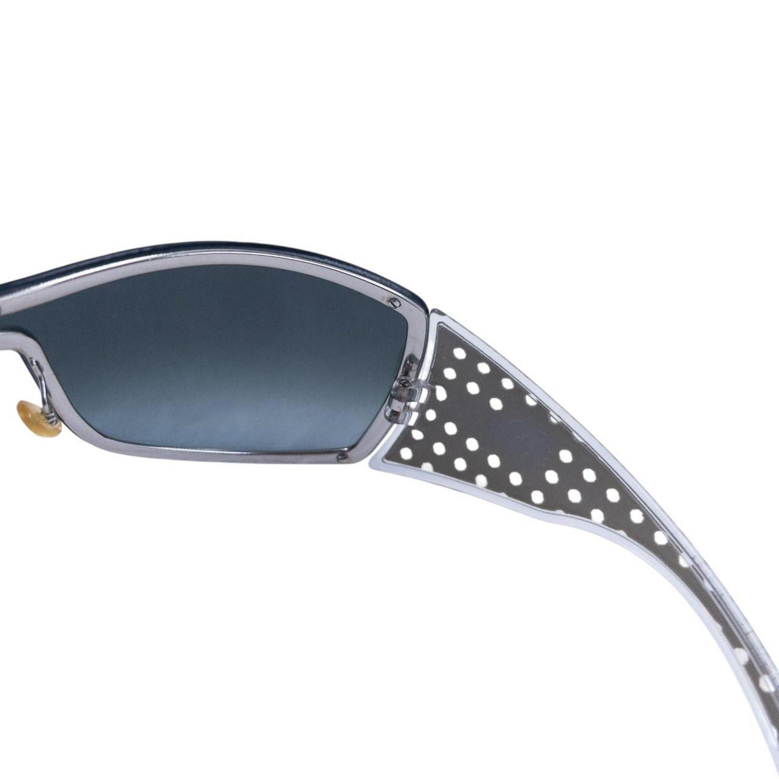 Dior Vintage 2000s Dior Quadrille Shield Sunglasses Size ONE SIZE - 7 Thumbnail