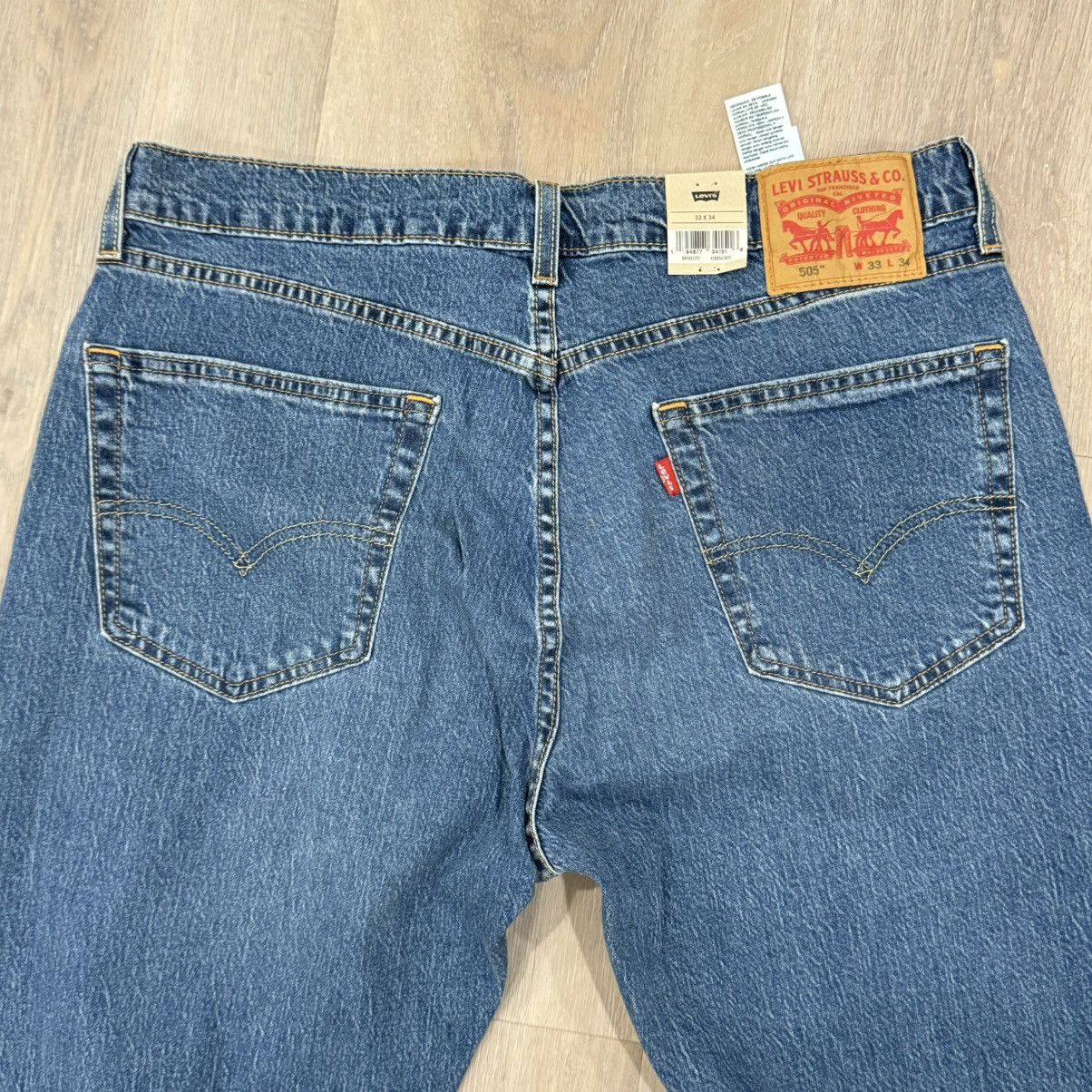 Levi's Levi 505 Regular Eco Ease Jeans Size US 33 - 5 Thumbnail