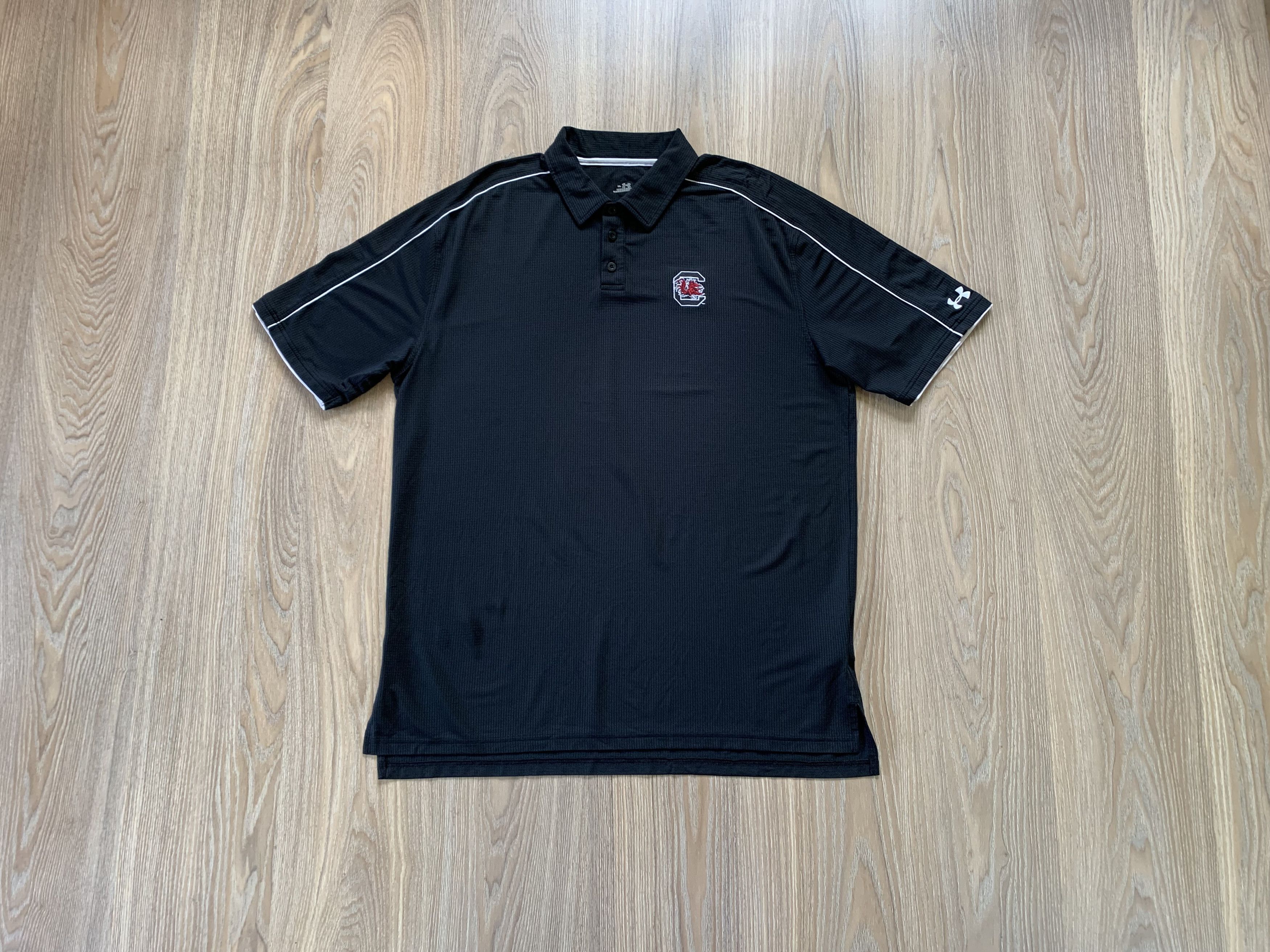Under Armour × Vintage Under Armour Men's Vintage WRU Black Polo Size US XL / EU 56 / 4 - 13 Thumbnail
