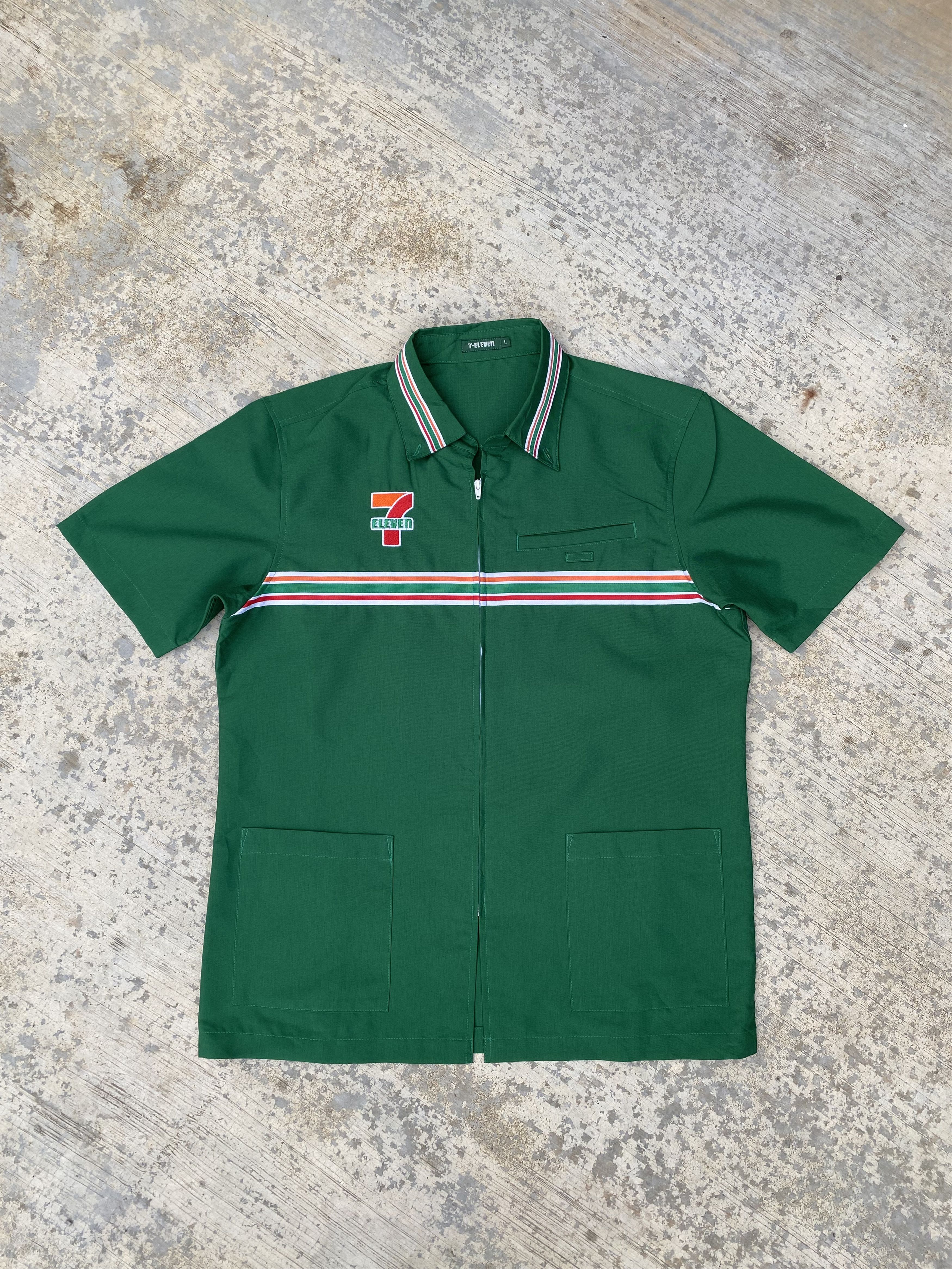 Uniform Wares Vintage 7-eleven workshirt uniform Size US L / EU 52-54 / 3 - 1 Thumbnail