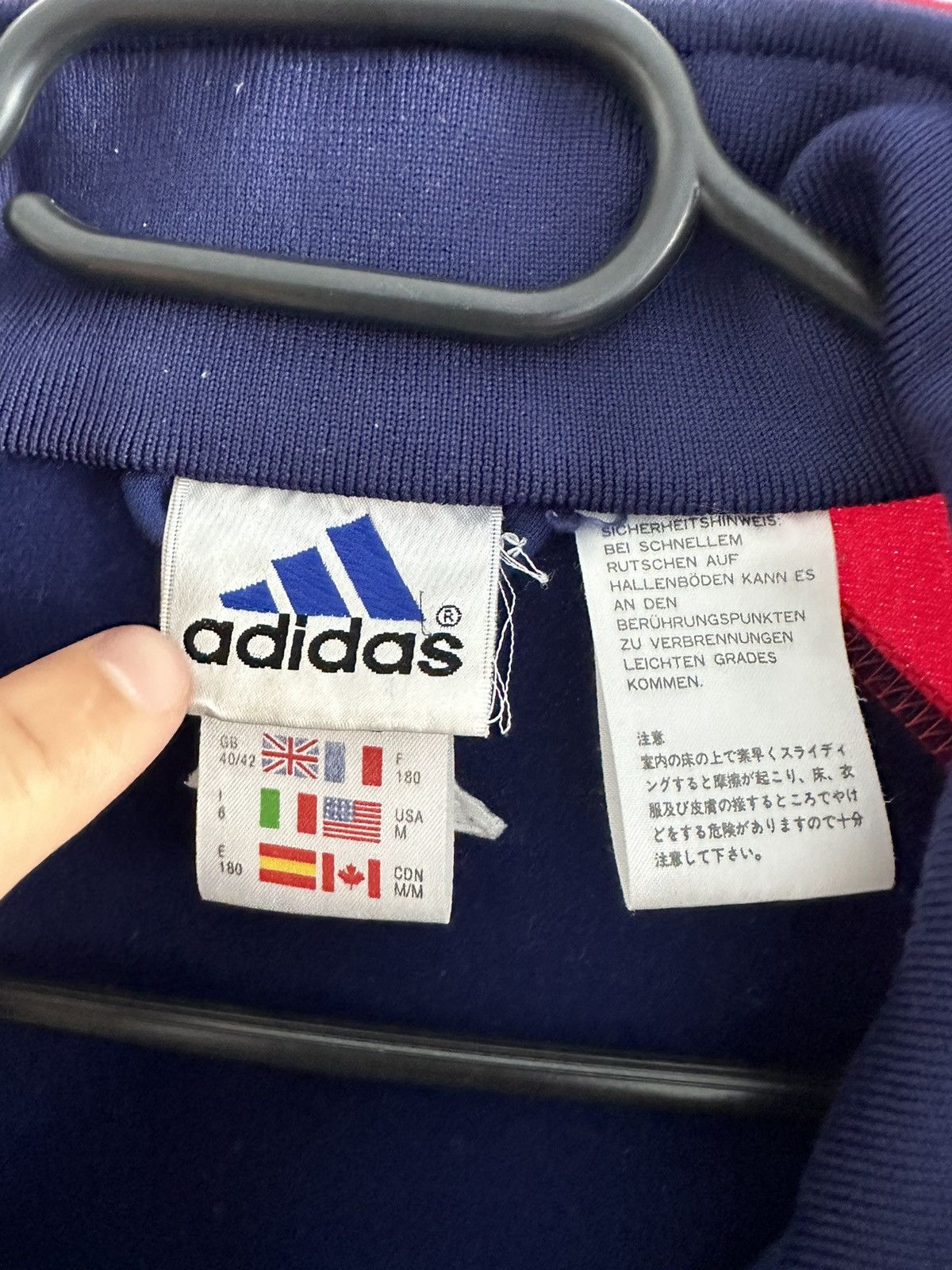 Adidas 1999 Adidas Aalborg AaB Denmark athletic top jacket soccer Size US M / EU 48-50 / 2 - 8 Thumbnail