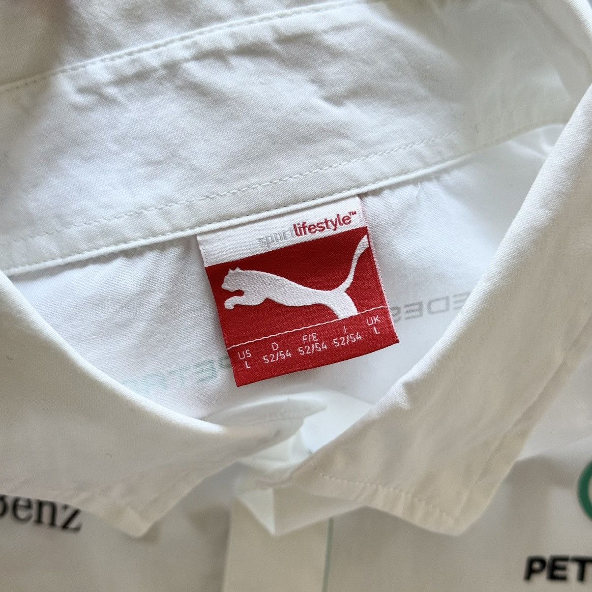 Formula 1 Puma Mercedes AMG Toto Wolf Formula 1 Racing Botton Up Shirt Size US L / EU 52-54 / 3 - 7 Thumbnail