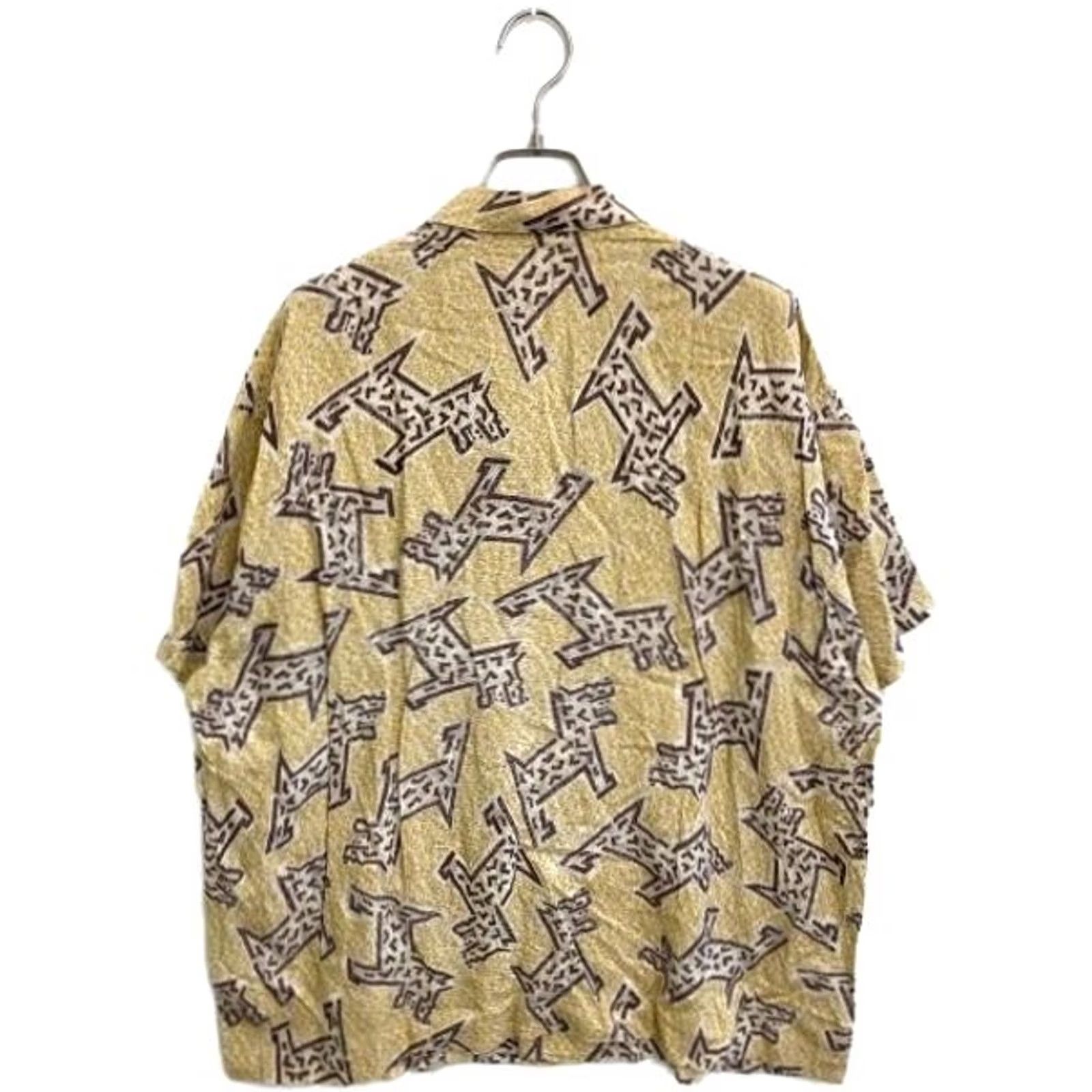 Issey Miyake ISSEY MIYAKE RAYON PATTERNED SHORT SLEEVE SHIRT MEN SIZE M BEIGE x BROWN USED Size US M / EU 48-50 / 2 - 2 Thumbnail