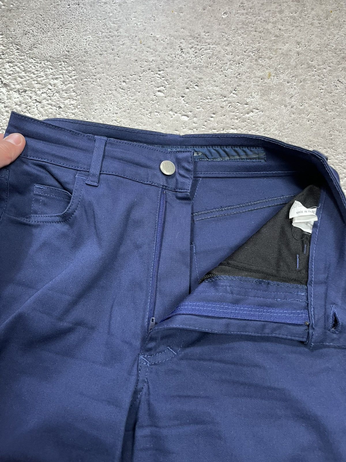 Marithe + Francois Girbaud Marithe Francois Girbaud Navy Slim Fit Stretch Pants Italy Size 24" / US 00 / IT 34 - 8 Thumbnail