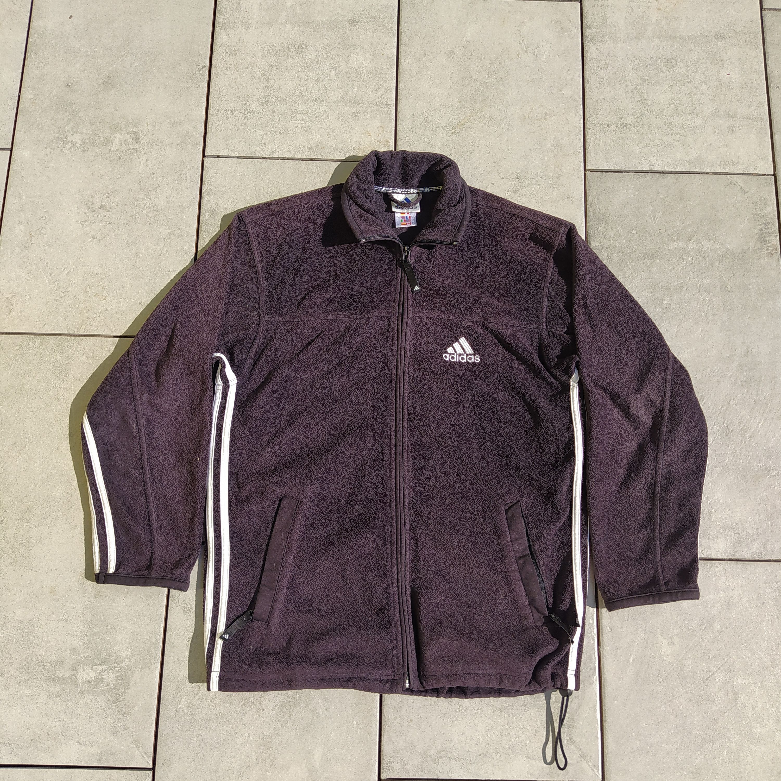 Adidas × Vintage Vintage Adidas Black Fleece Polar Size US XL / EU 56 / 4 - 1 Thumbnail