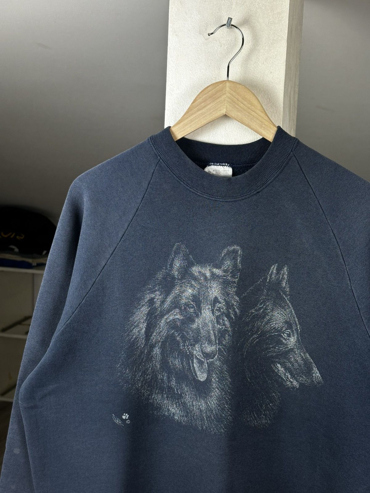 Vintage Vintage Wolf 90s Wildlife Graphic Artwork Sweatshirt Size US XL / EU 56 / 4 - 2 Thumbnail