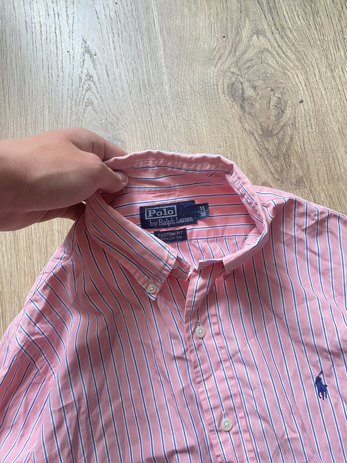 Polo Ralph Lauren × Ralph Lauren × Vintage Vintage Striped Shirt Y2K pink Polo Ralph Lauren Size L Rare Size US L / EU 52-54 / 3 - 3 Thumbnail