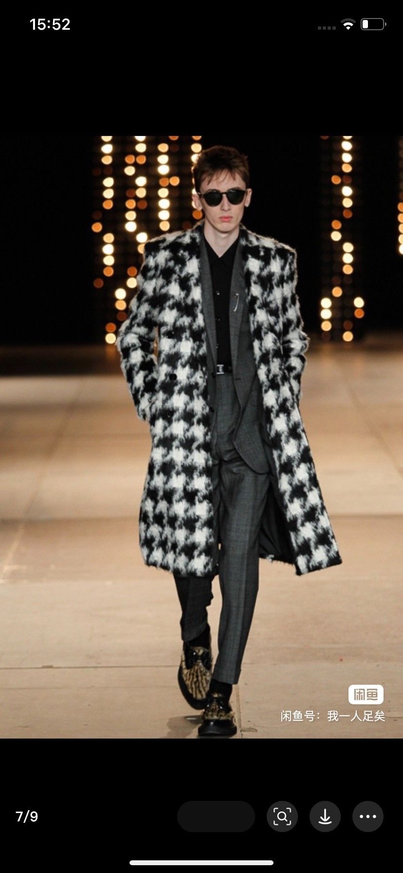 Saint Laurent Paris Saint laurent Houndstooth coat 2501-Nextarrow Size US S / EU 44-46 / 1 - 4 Thumbnail