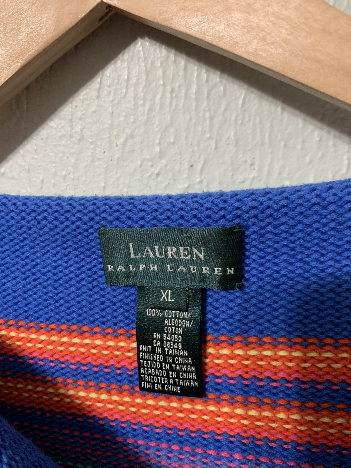 Cardigan × Coloured Cable Knit Sweater × Polo Ralph Lauren Vintage 