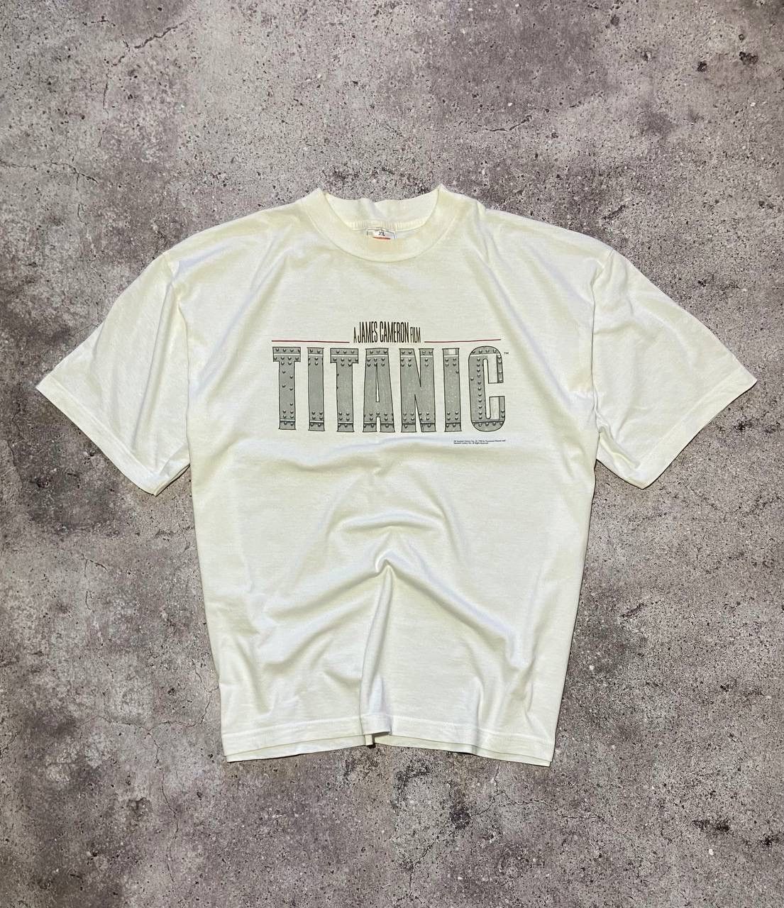 Hanes × Vintage Vintage 1998 Titanic James Cameron Film T-shirt 90s Rare Size US XL / EU 56 / 4 - 1 Thumbnail