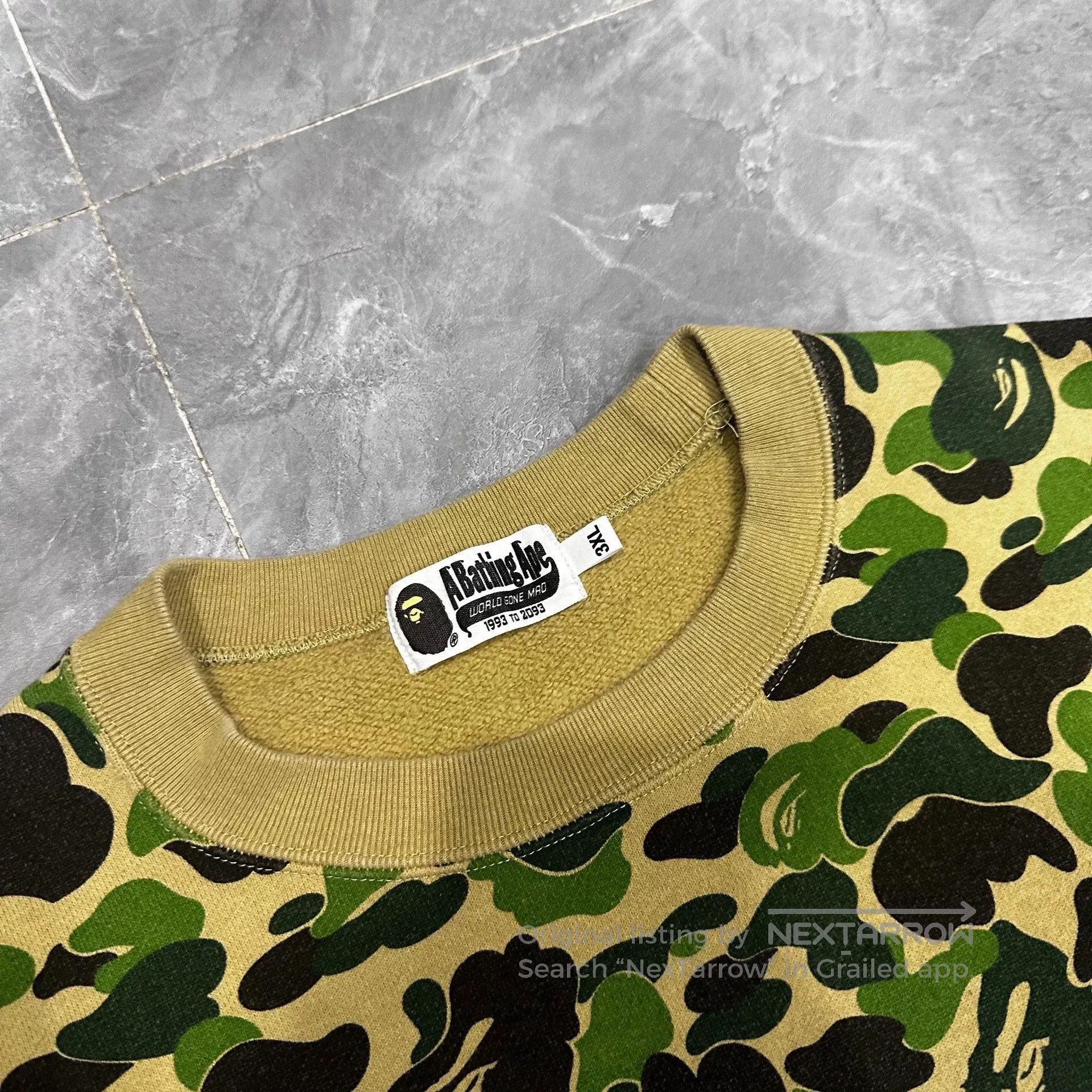 Bape Bape Camouflage Crewneck Sweatshirt. Size US XXL / EU 58 / 5 - 3 Thumbnail