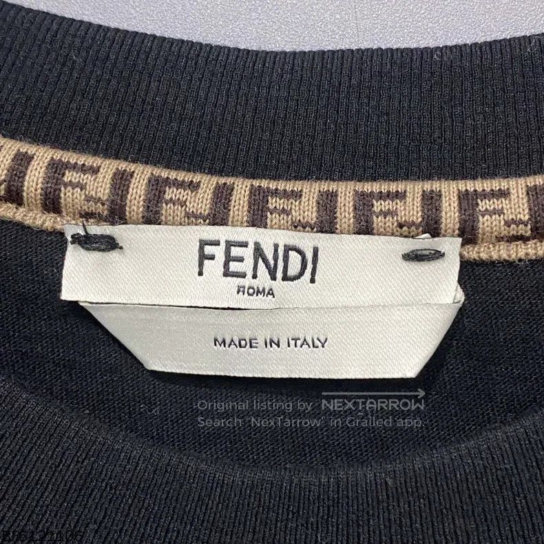 Fendi Fendi Double F Logo Short Sleeve with Mink Fur Size S / US 4 / IT 40 - 5 Thumbnail