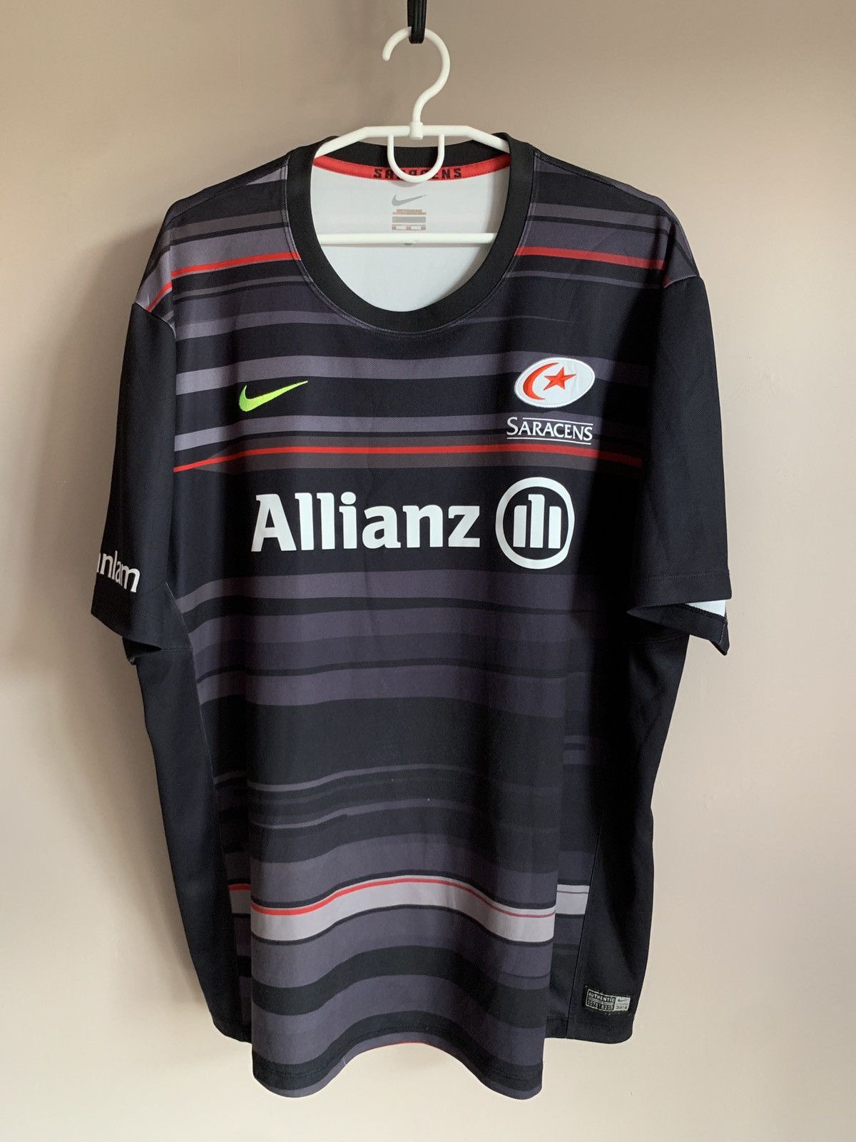 Nike Saracens 2014 Away Rugby Union Shirt Nike Jersey Size XL Size US XL / EU 56 / 4 - 1 Thumbnail