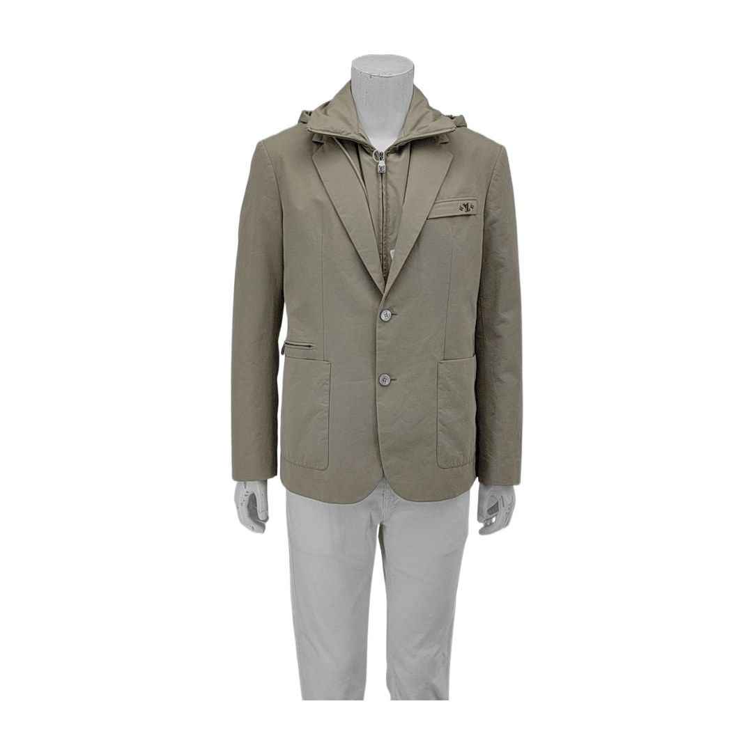 Louis Vuitton Louis Vuitton Hooded Cotton Blend Jacket Size M Size US M / EU 48-50 / 2 - 1 Thumbnail