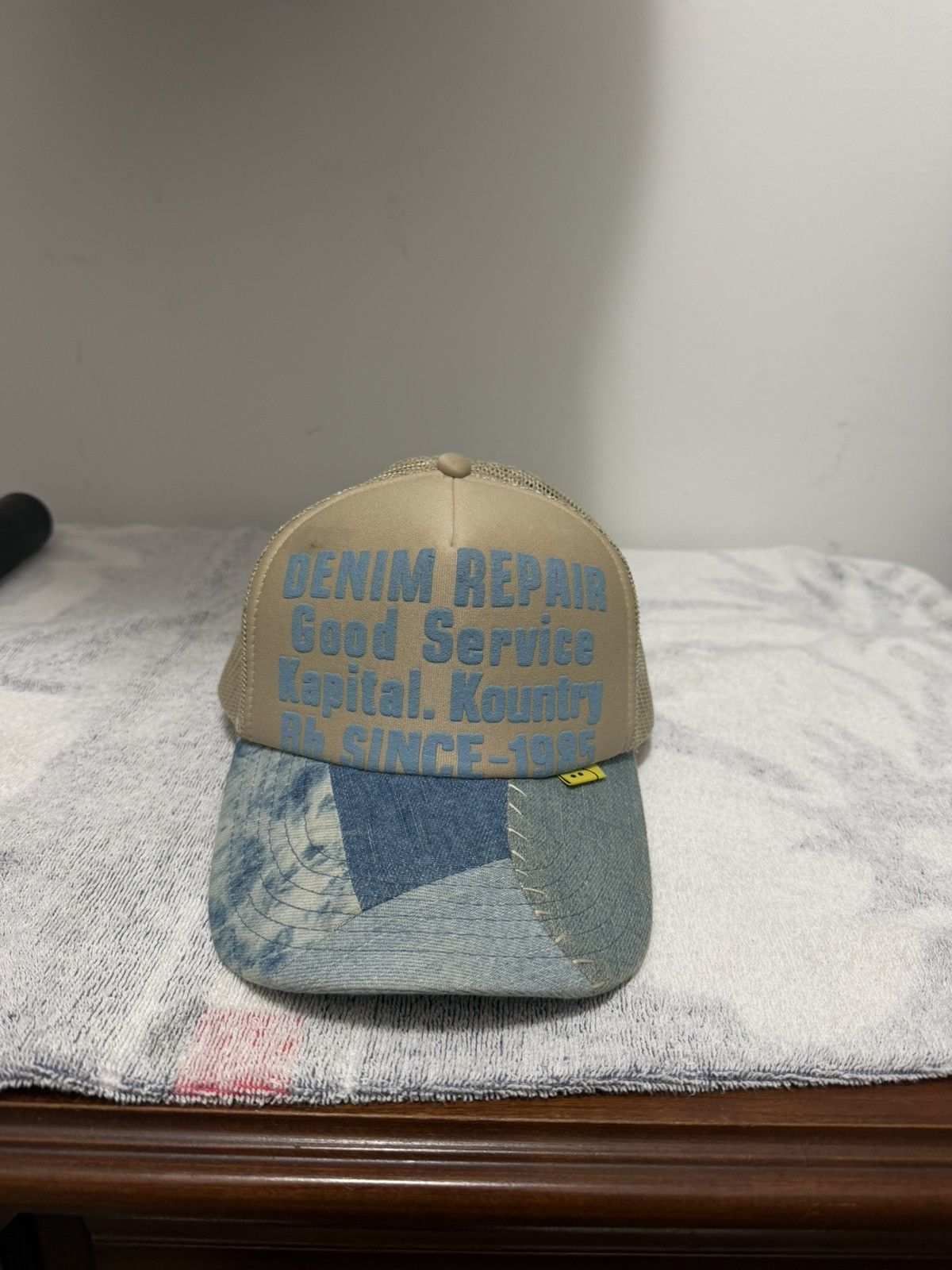 Kapital Kapital denim patchwork trucker hat Size ONE SIZE - 1 Thumbnail