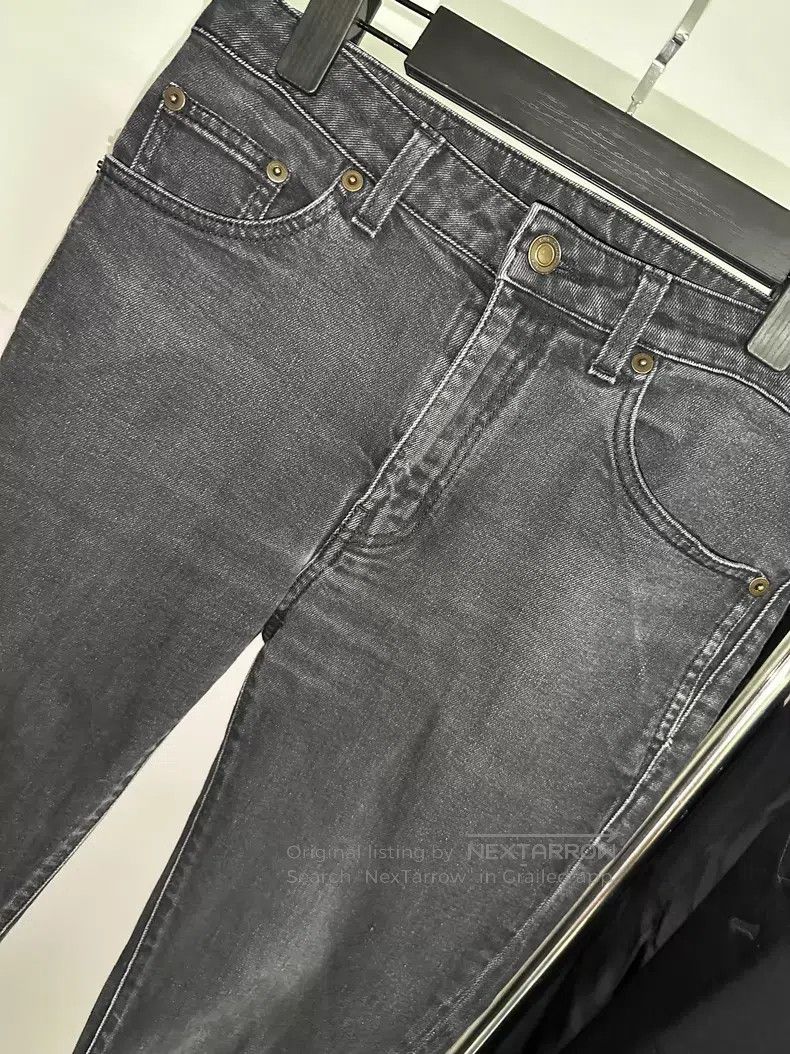 Saint Laurent Paris Saint Laurent Paris Black and grey washed slim-fit denim p Size US 29 - 3 Thumbnail