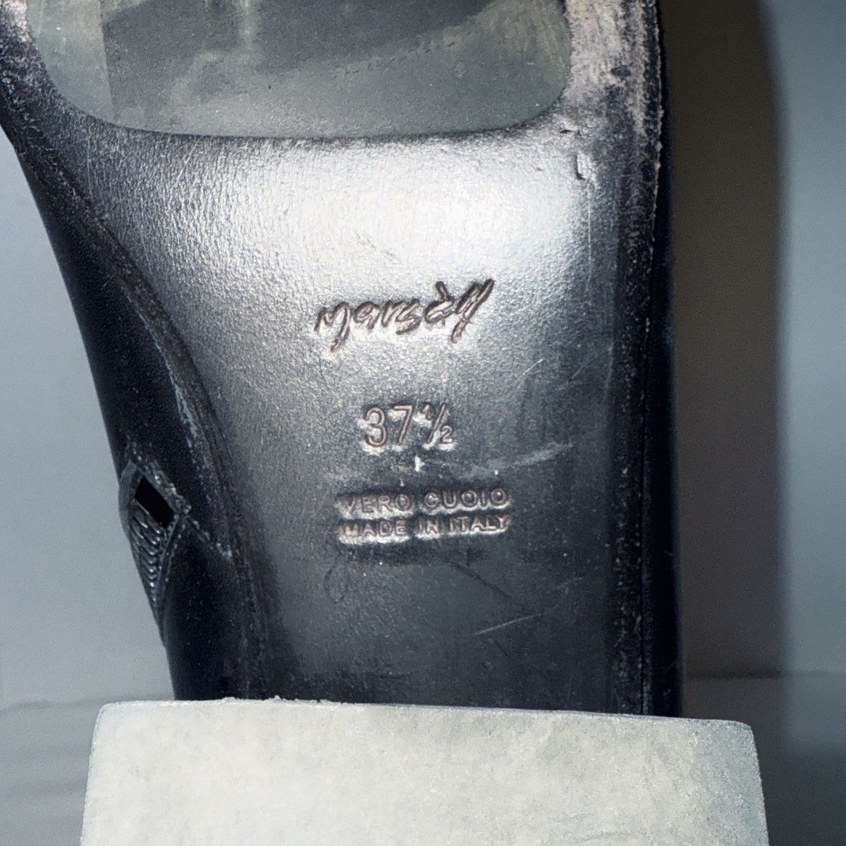 Marsell Marsèll Pannelletto Black Leather Ankle Boots Square Heel Size US 6.5 / IT 36.5 - 8 Thumbnail