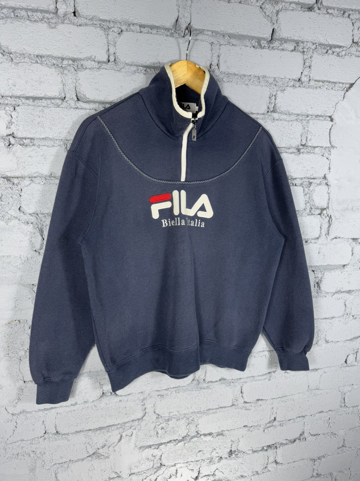 Fila Vintage Fila Golf Big Logo Half Zipper Sweatshirt Size US L / EU 52-54 / 3 - 2 Thumbnail