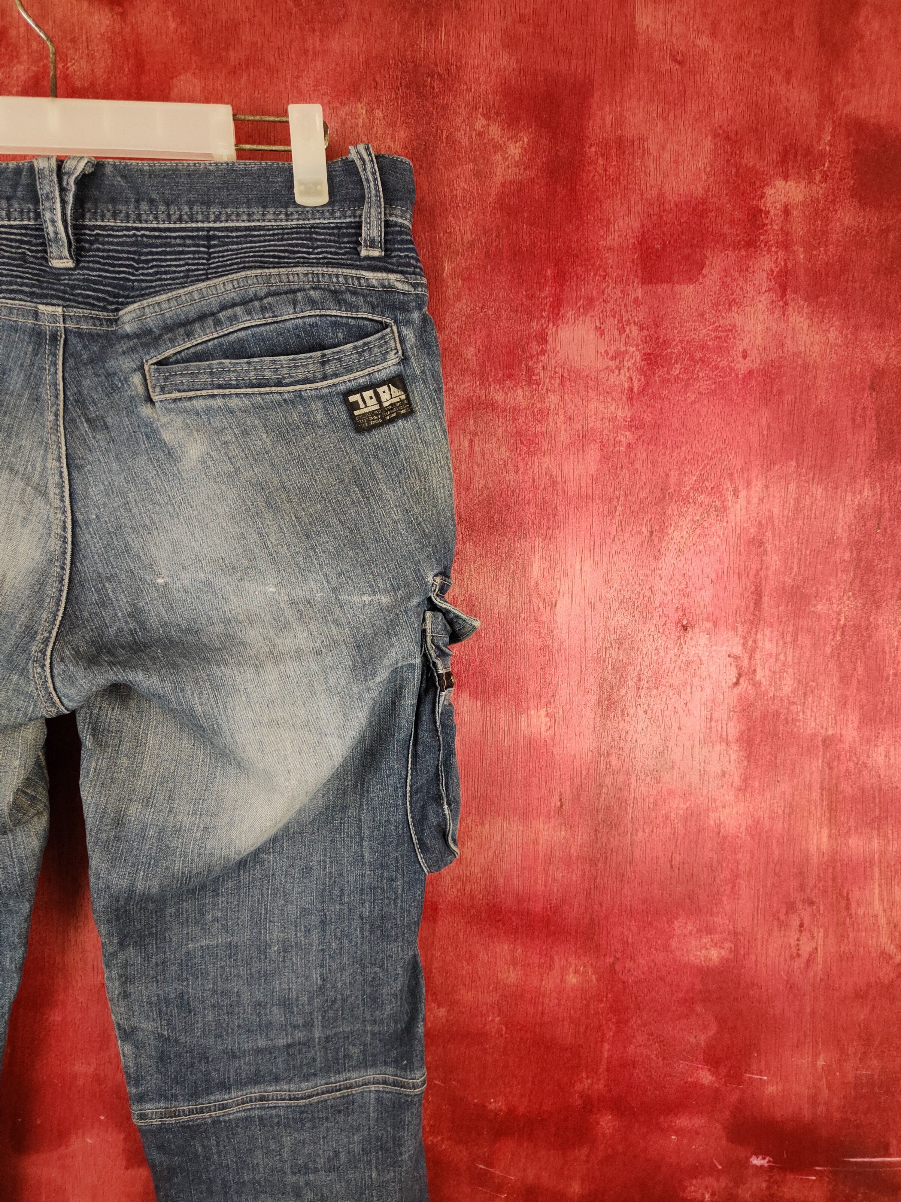 Japanese Brand × Vintage Tora Dark Blue Faded Distressed Ripped Jeans #S1850 Size US 32 / EU 48 - 12 Thumbnail
